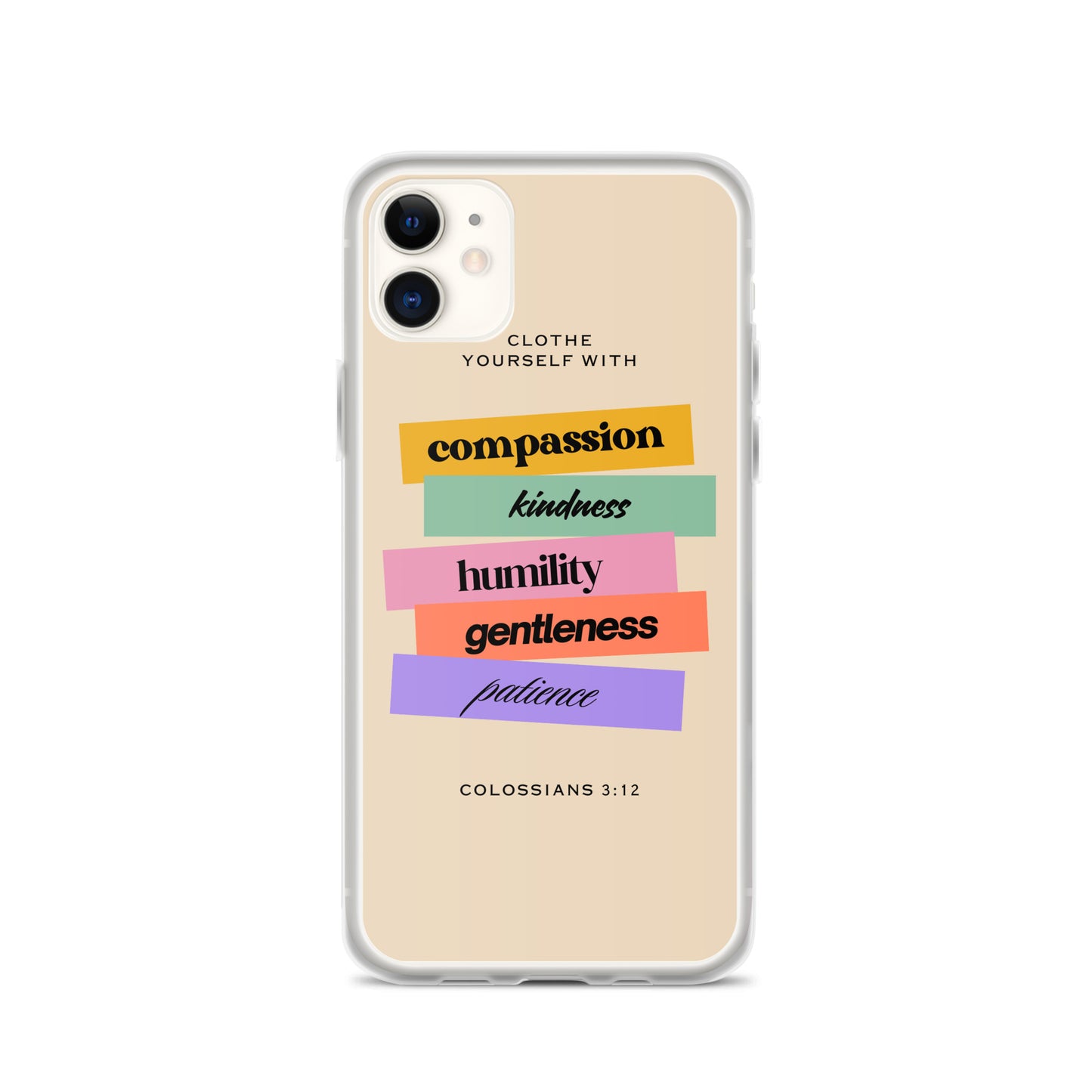 Colossians 3:12 Clear Case for iPhone®