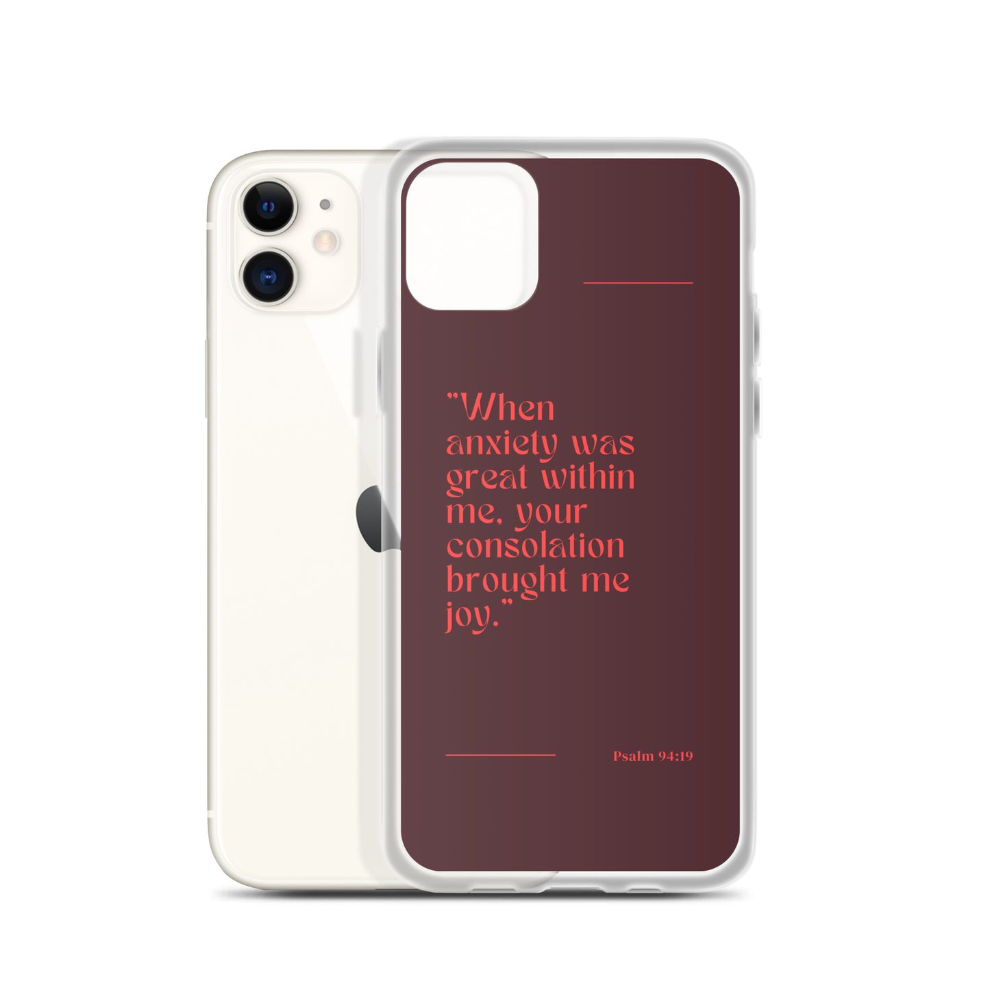 Psalm 94:19 Clear Case for iPhone®