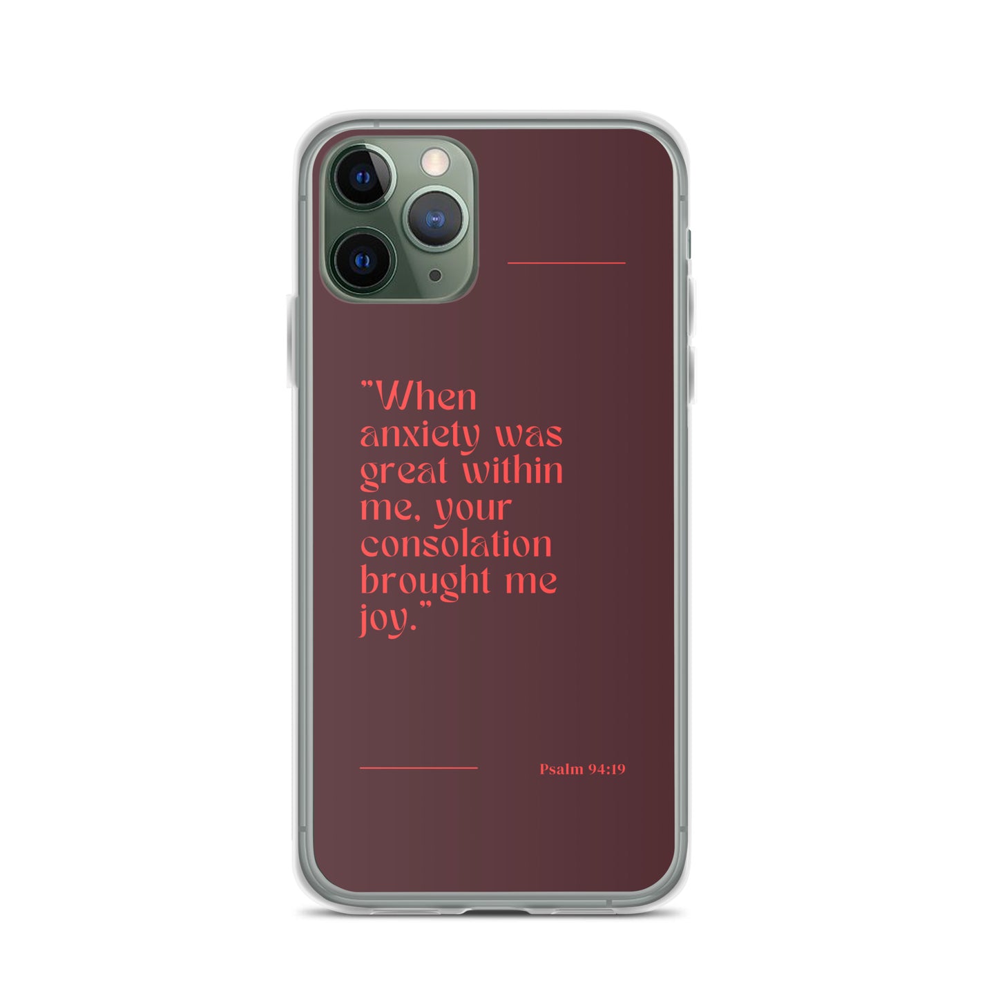 Psalm 94:19 Clear Case for iPhone®