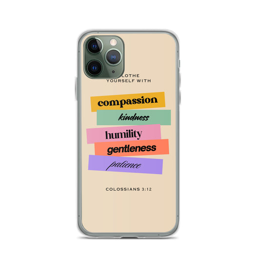 Colossians 3:12 Clear Case for iPhone®