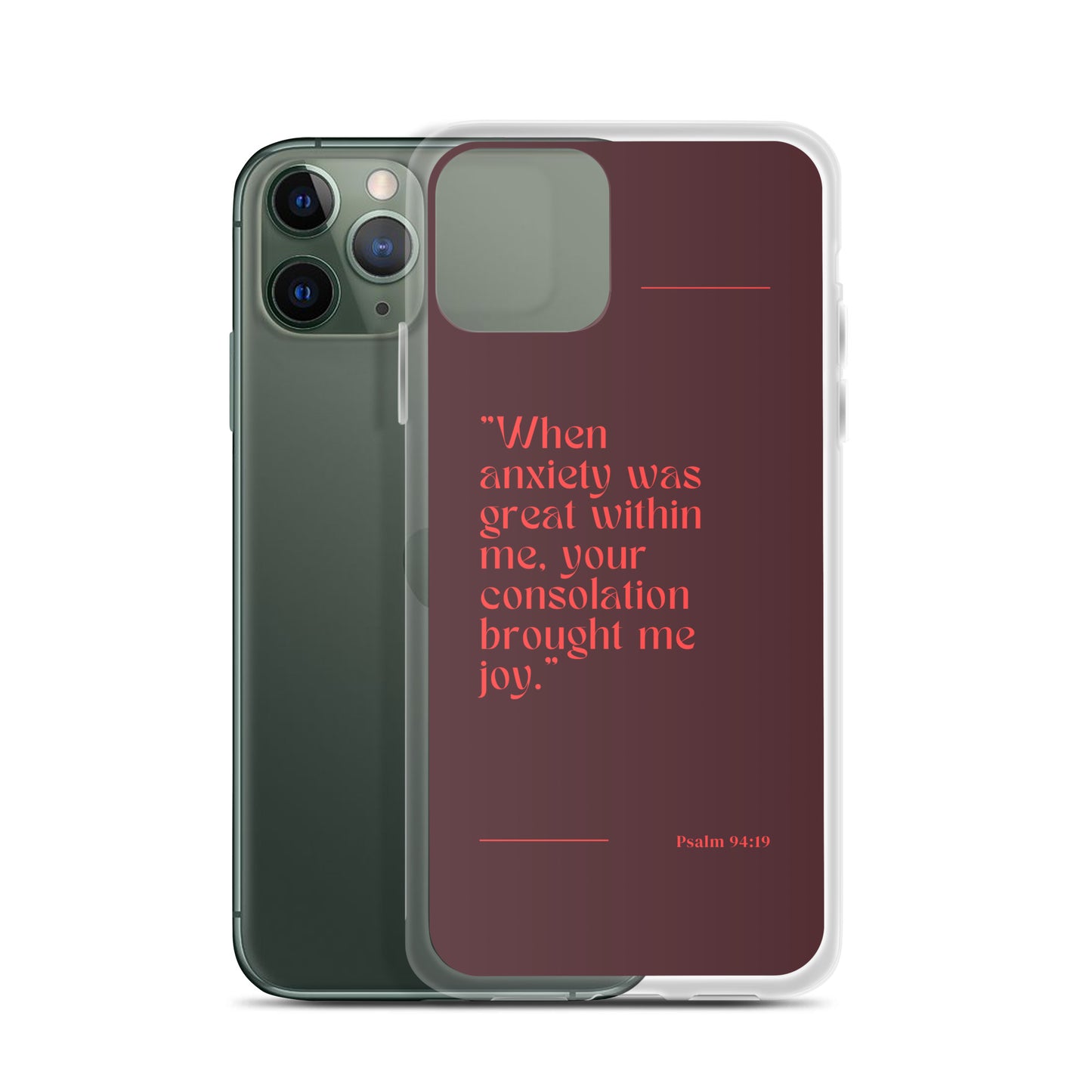 Psalm 94:19 Clear Case for iPhone®