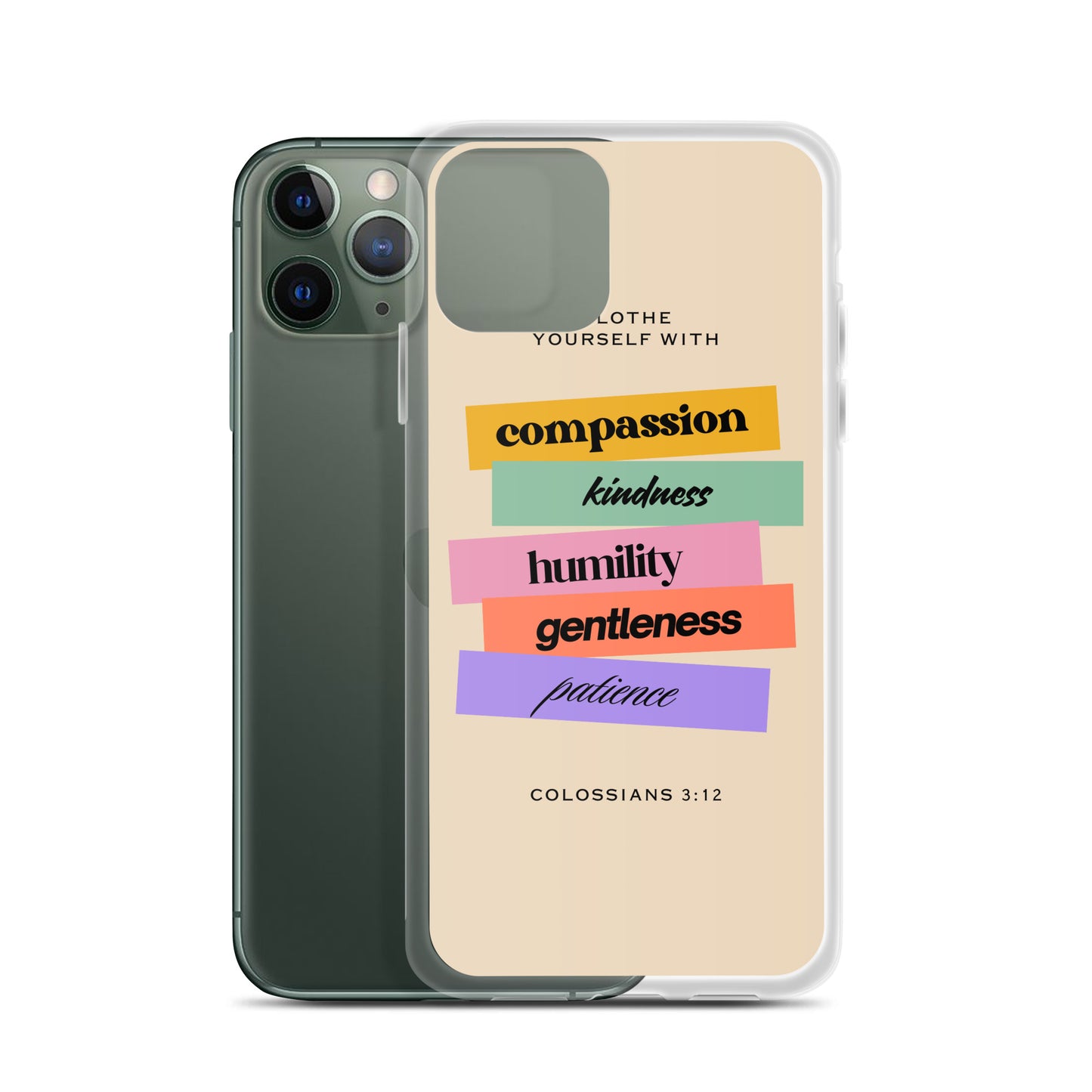 Colossians 3:12 Clear Case for iPhone®