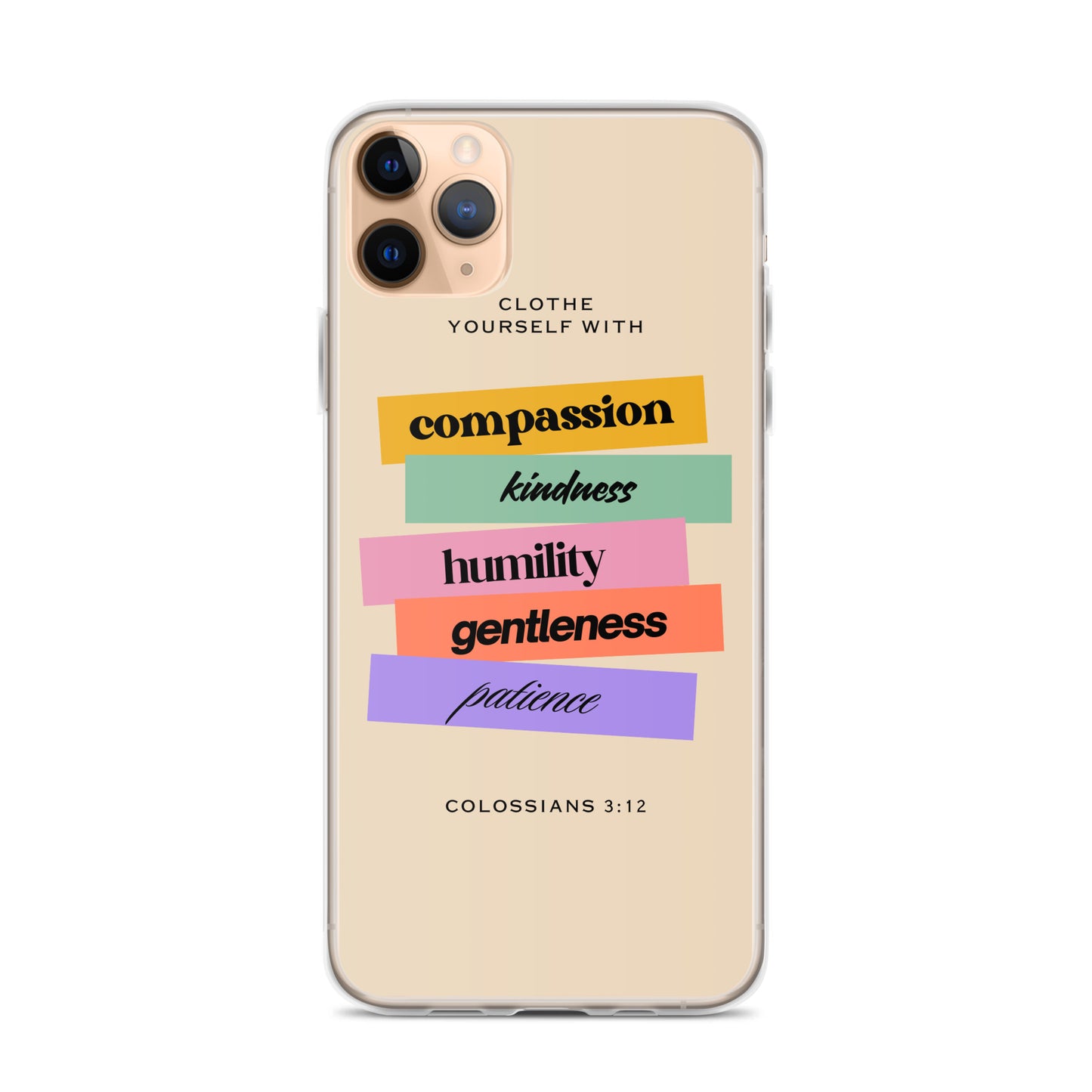 Colossians 3:12 Clear Case for iPhone®