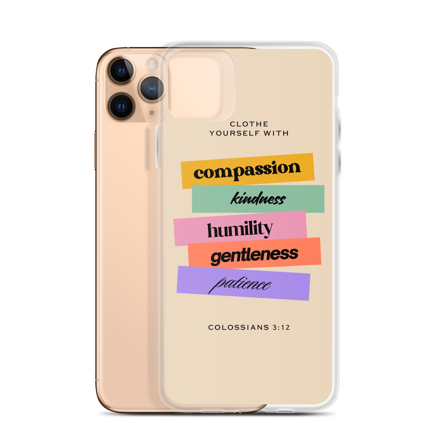 Colossians 3:12 Clear Case for iPhone®