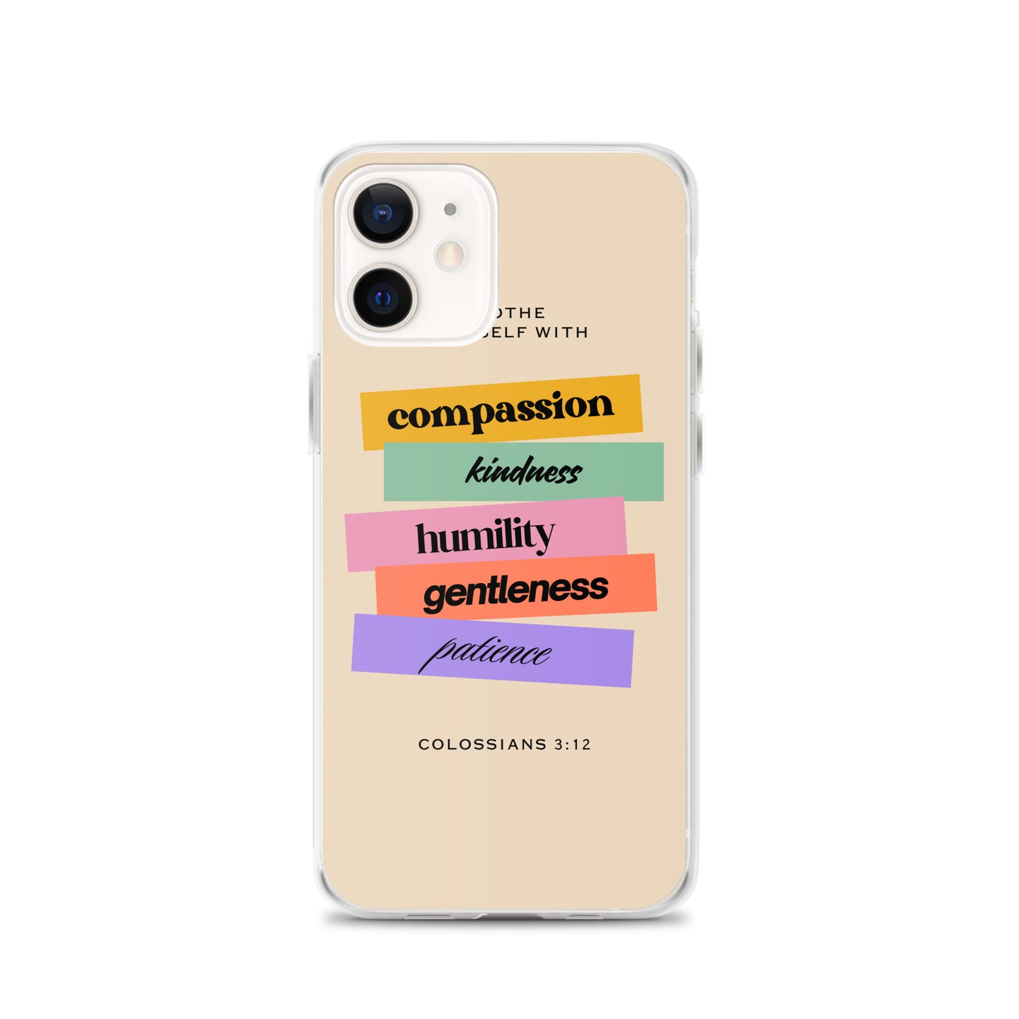 Colossians 3:12 Clear Case for iPhone®