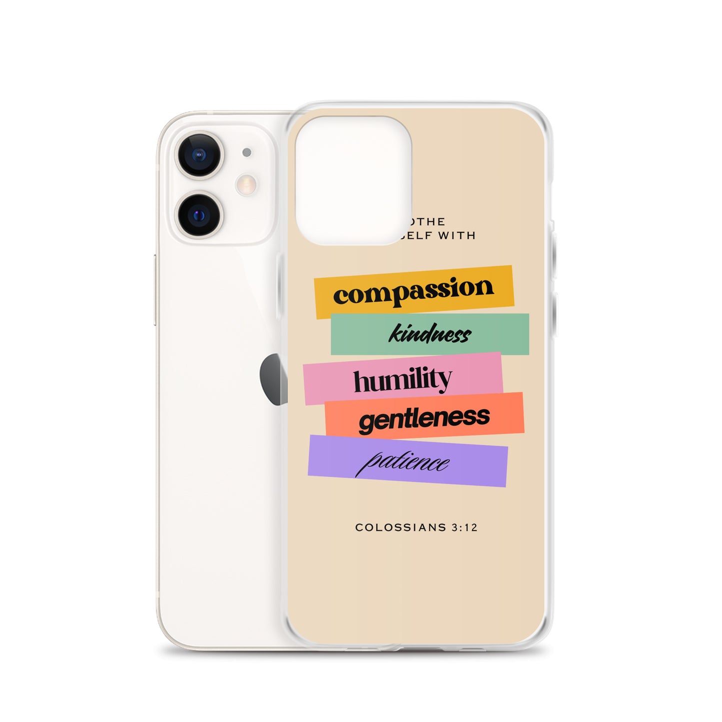 Colossians 3:12 Clear Case for iPhone®