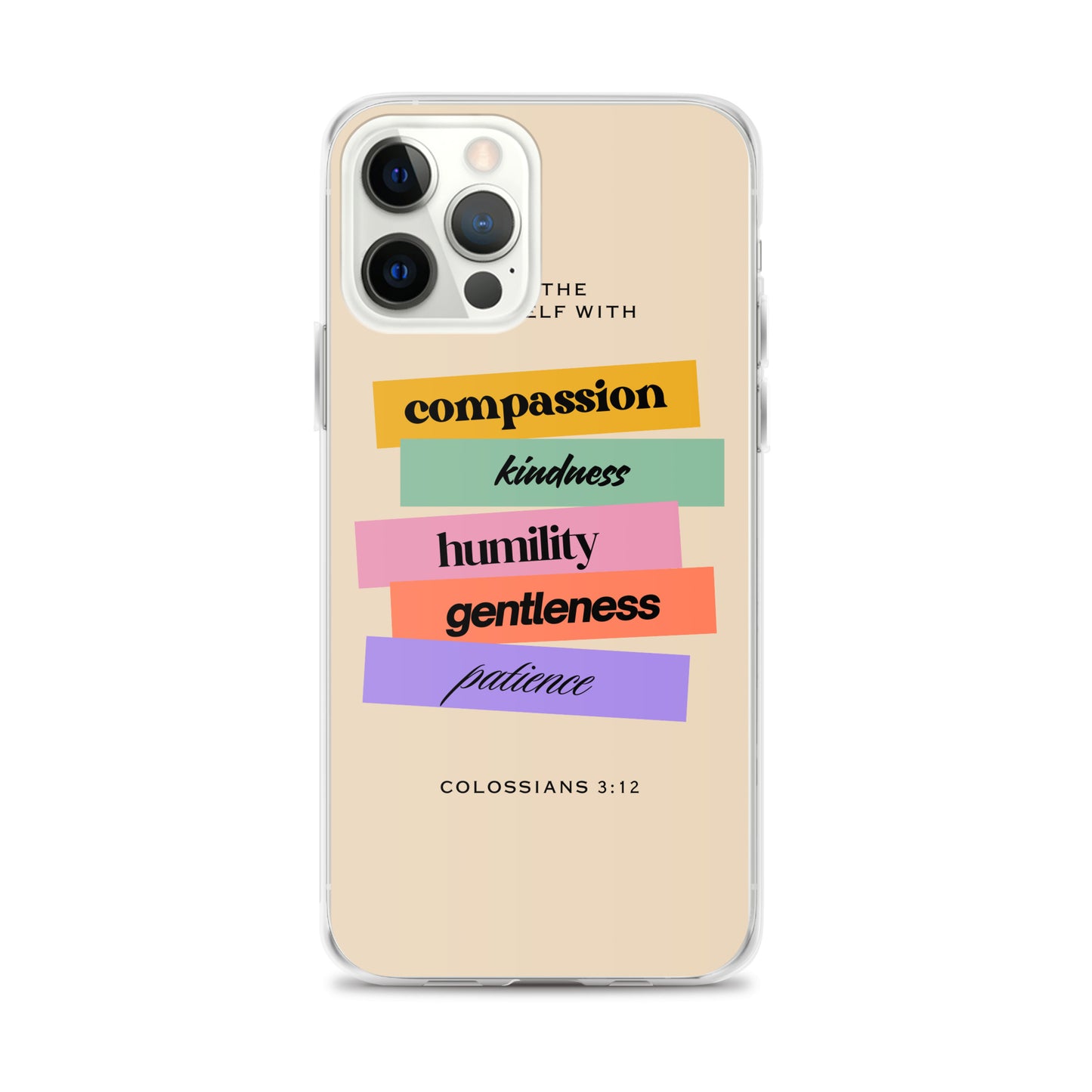 Colossians 3:12 Clear Case for iPhone®