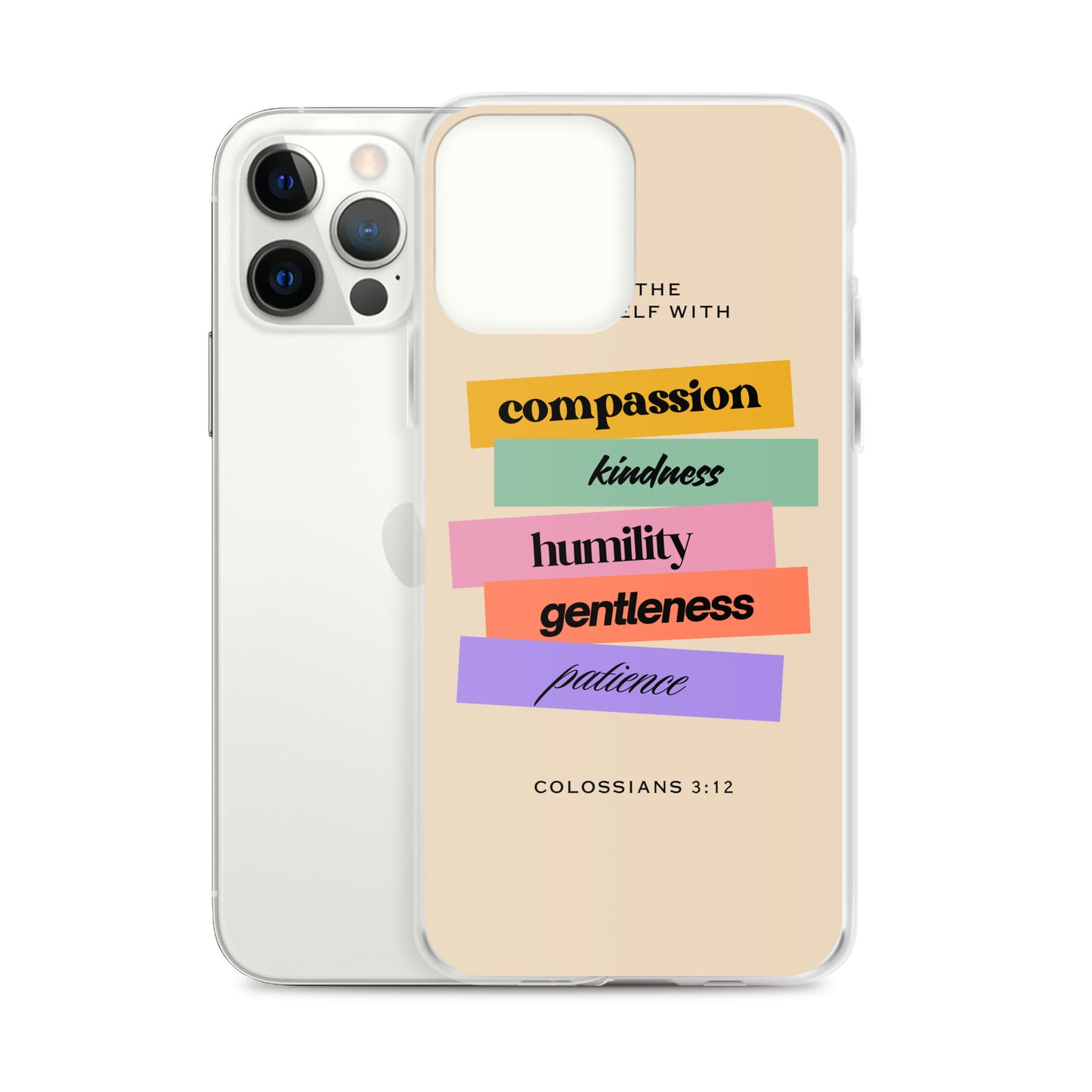 Colossians 3:12 Clear Case for iPhone®