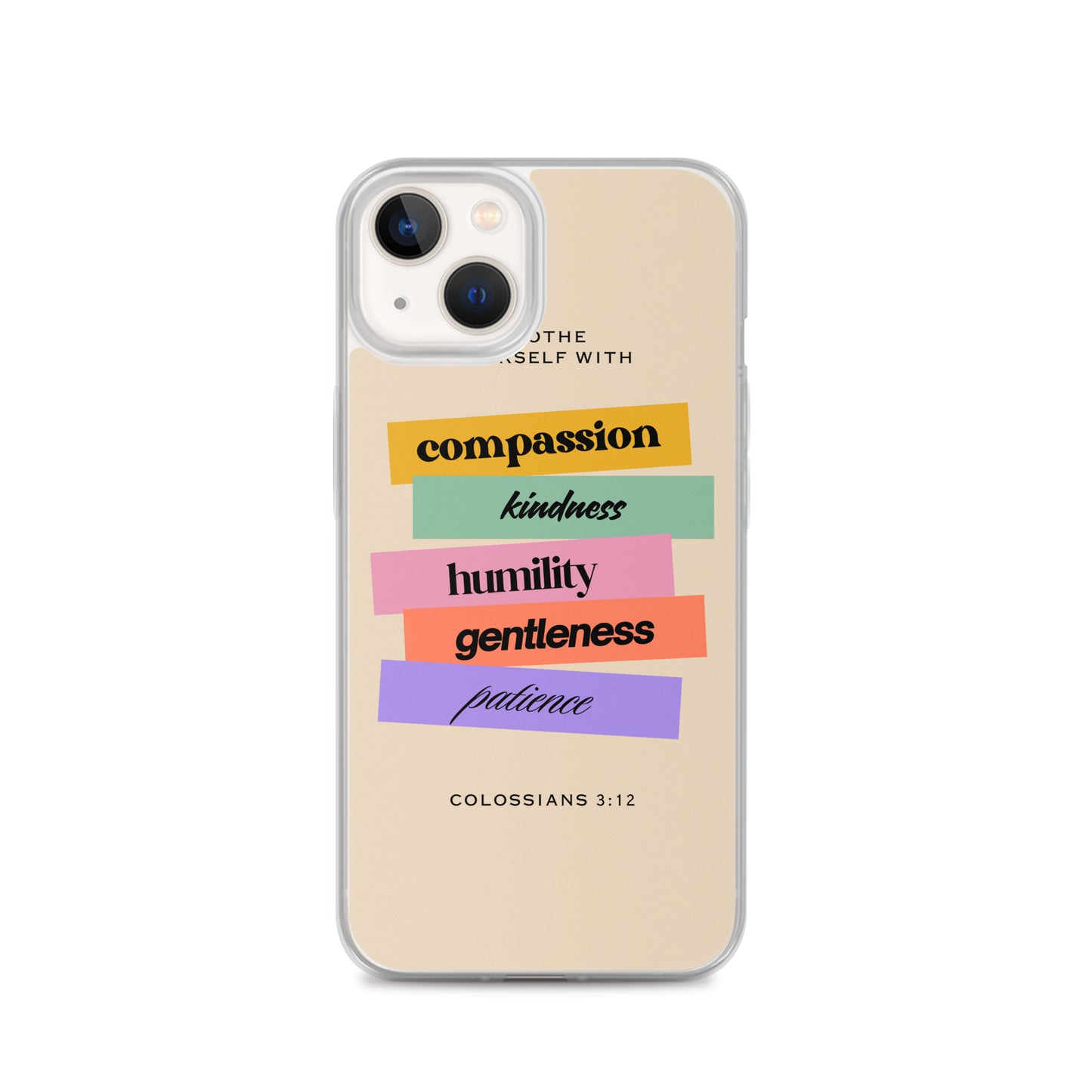 Colossians 3:12 Clear Case for iPhone®