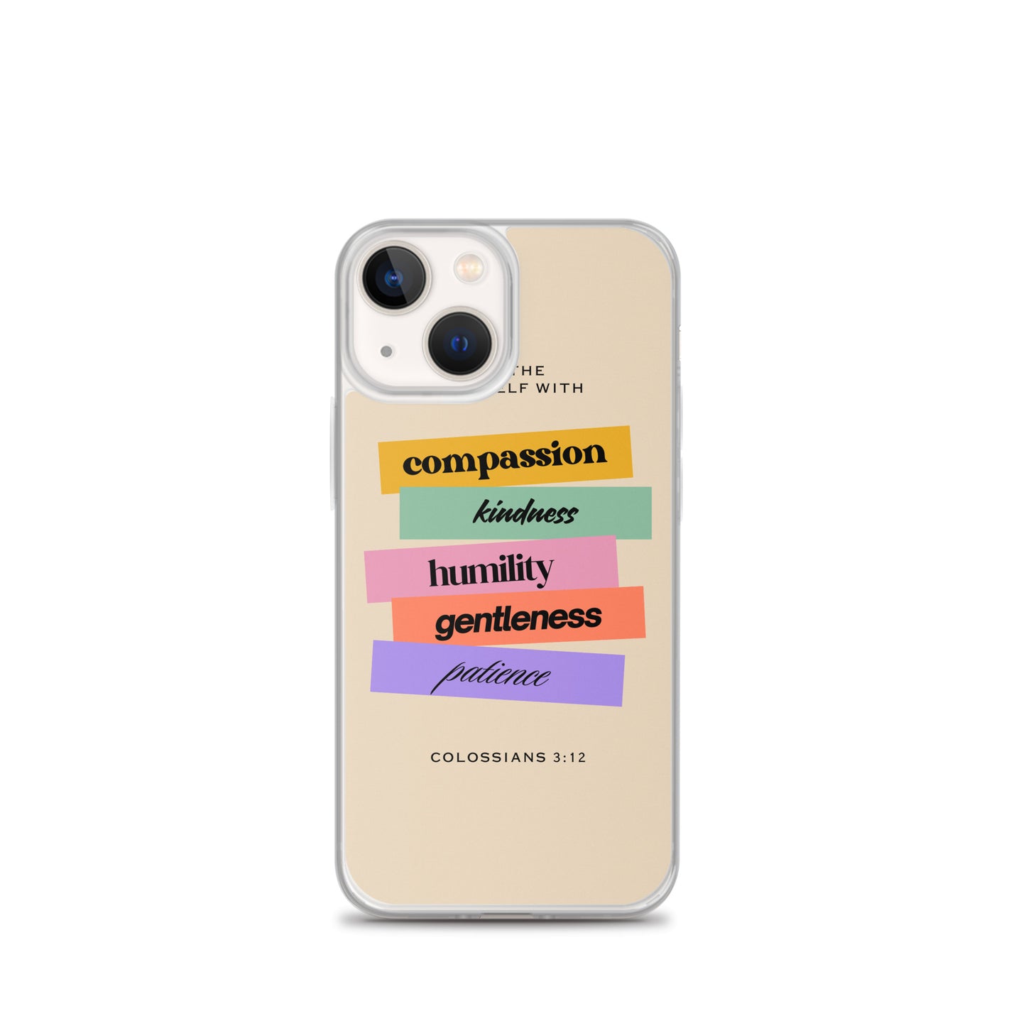 Colossians 3:12 Clear Case for iPhone®