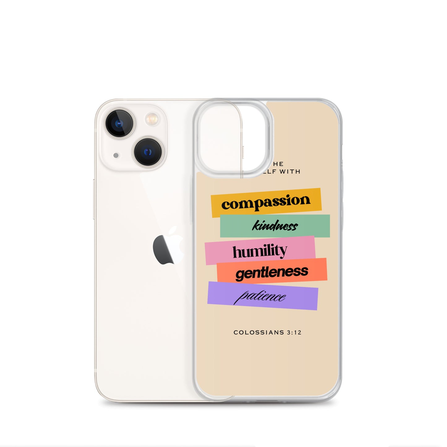 Colossians 3:12 Clear Case for iPhone®