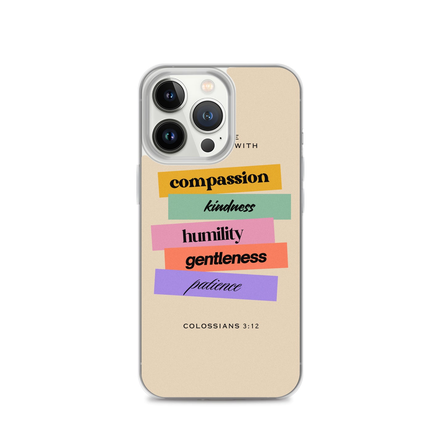 Colossians 3:12 Clear Case for iPhone®