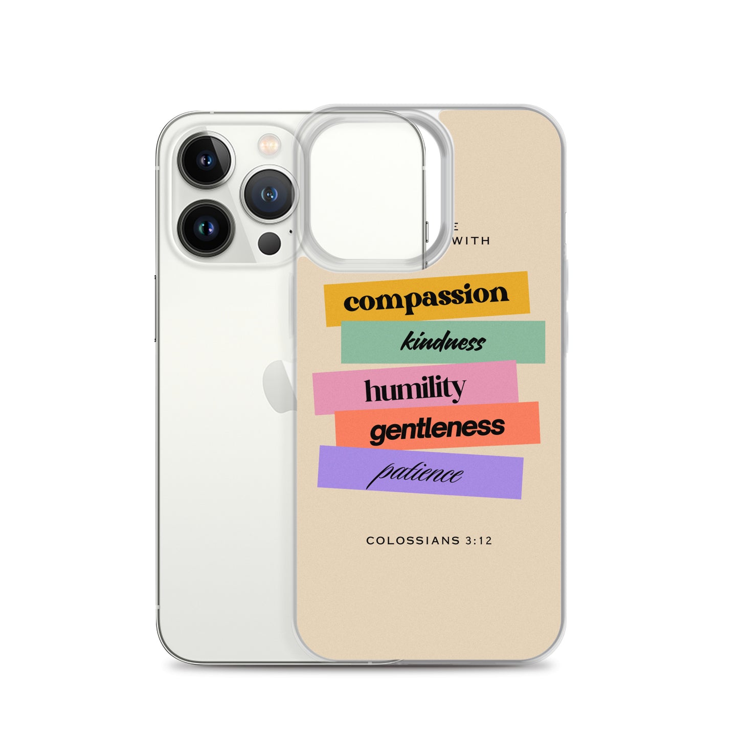 Colossians 3:12 Clear Case for iPhone®