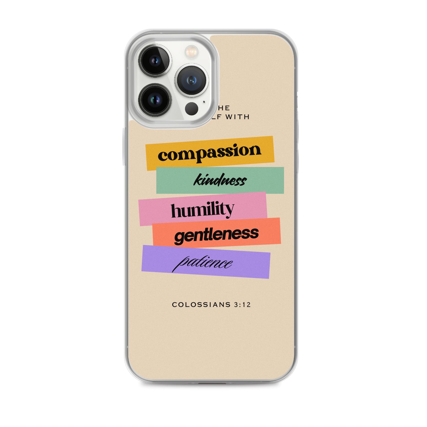 Colossians 3:12 Clear Case for iPhone®