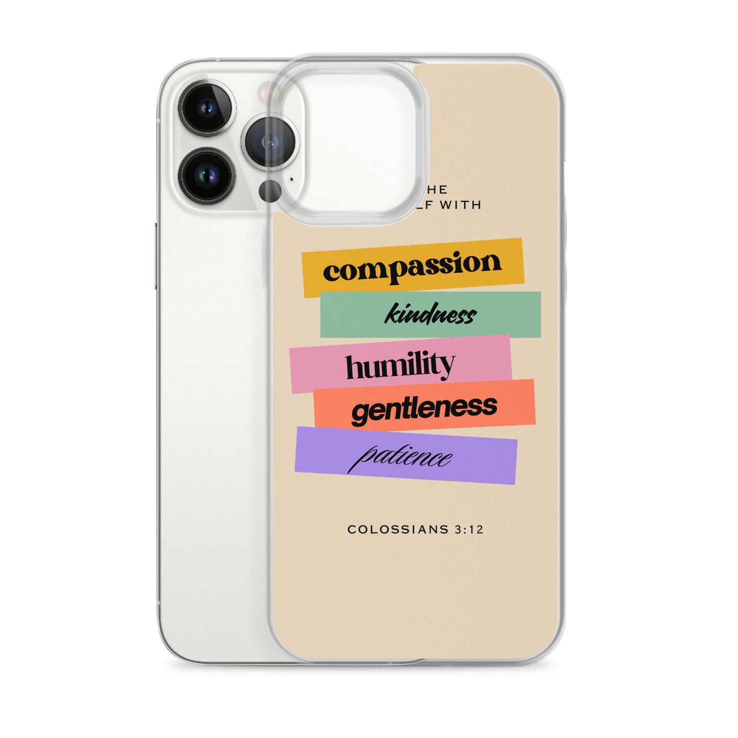 Colossians 3:12 Clear Case for iPhone®