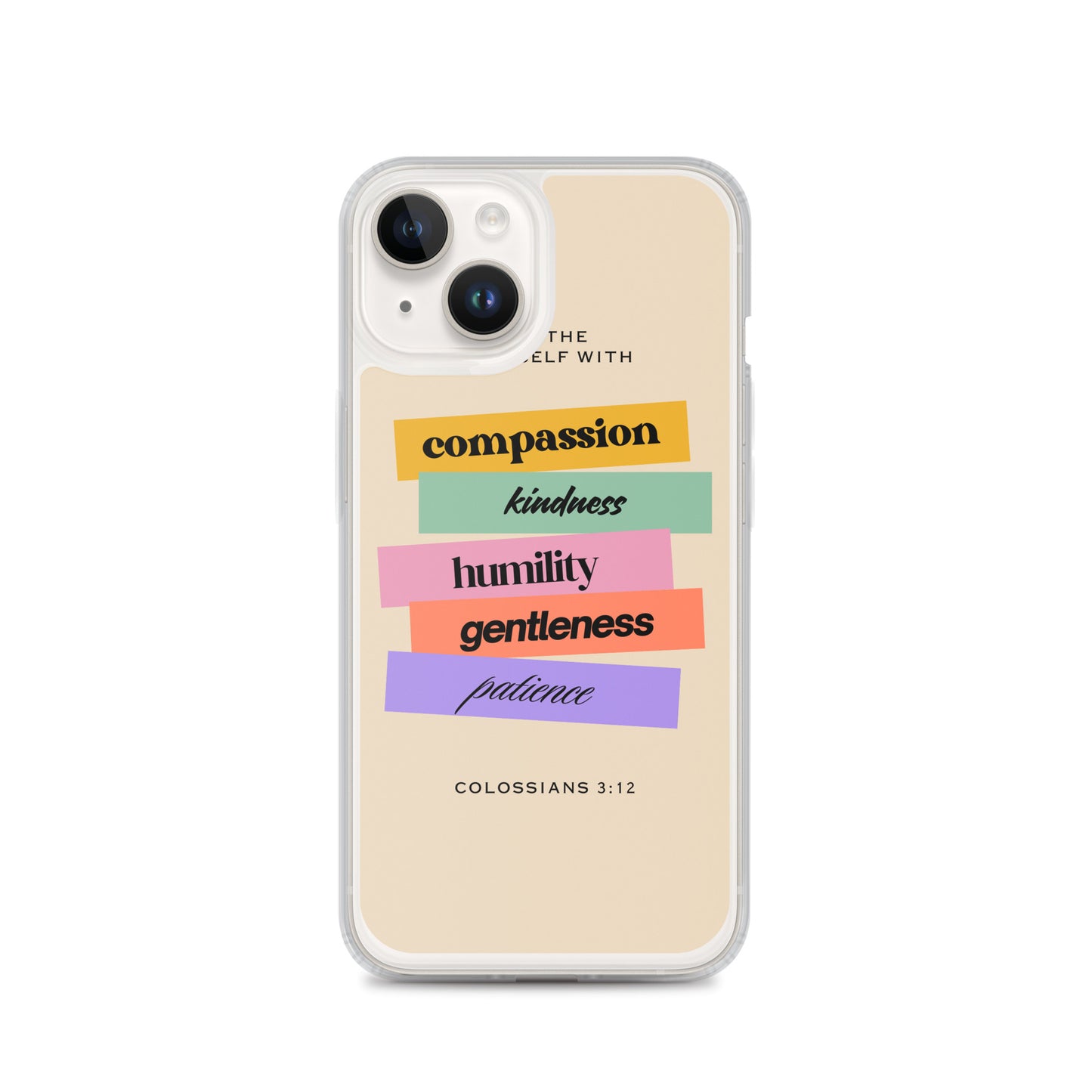 Colossians 3:12 Clear Case for iPhone®