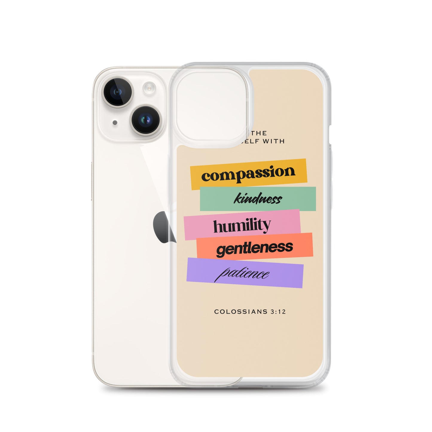 Colossians 3:12 Clear Case for iPhone®