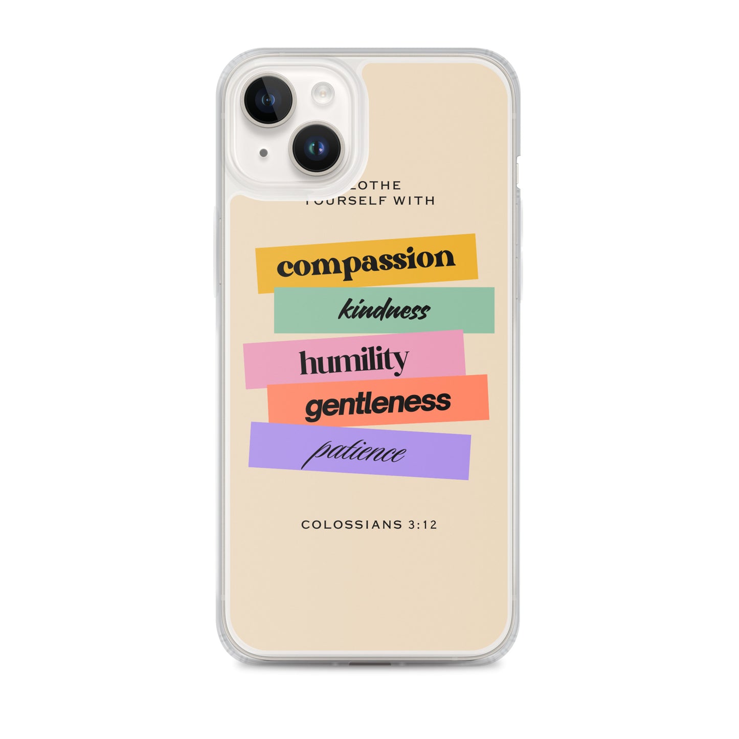 Colossians 3:12 Clear Case for iPhone®