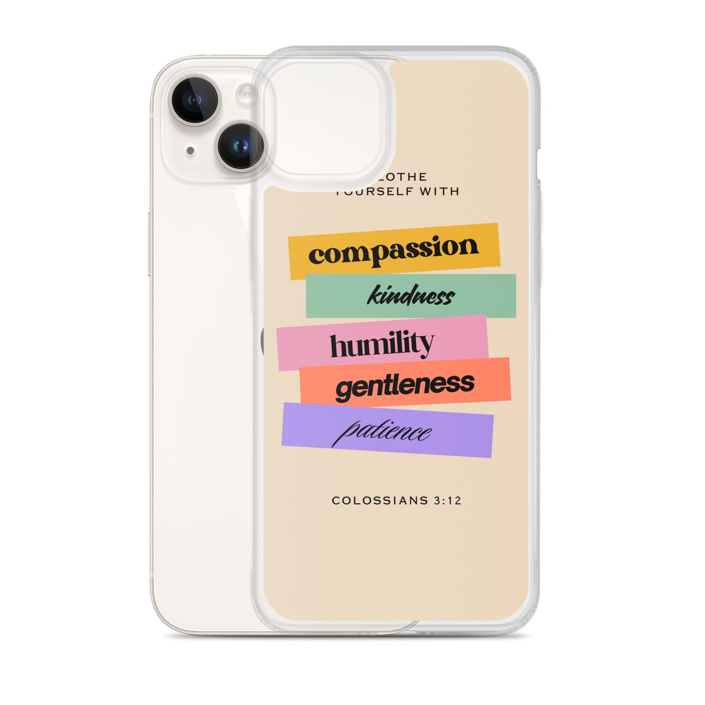 Colossians 3:12 Clear Case for iPhone®