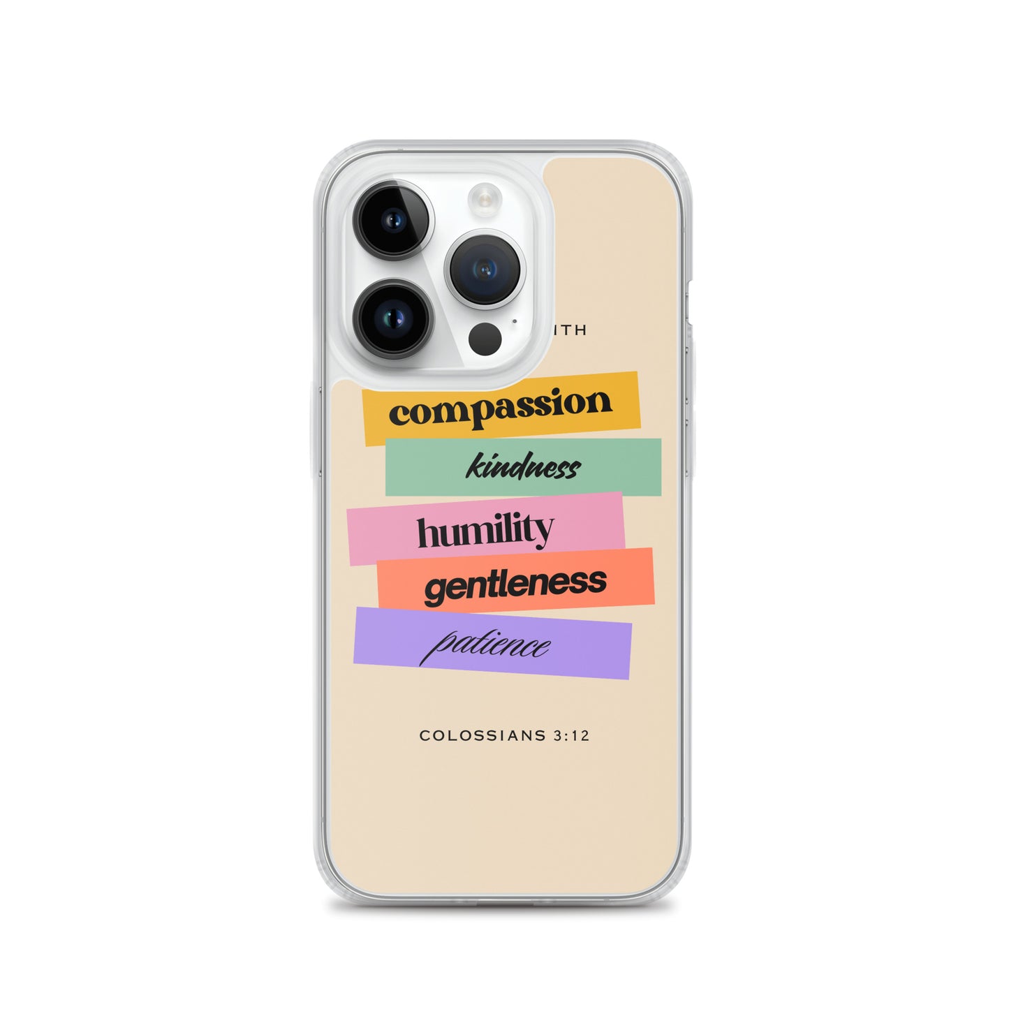 Colossians 3:12 Clear Case for iPhone®