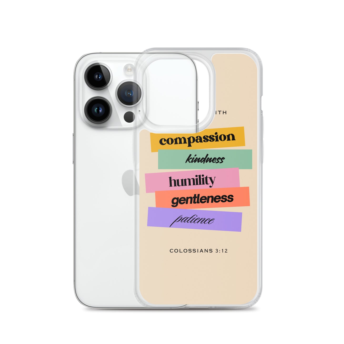 Colossians 3:12 Clear Case for iPhone®