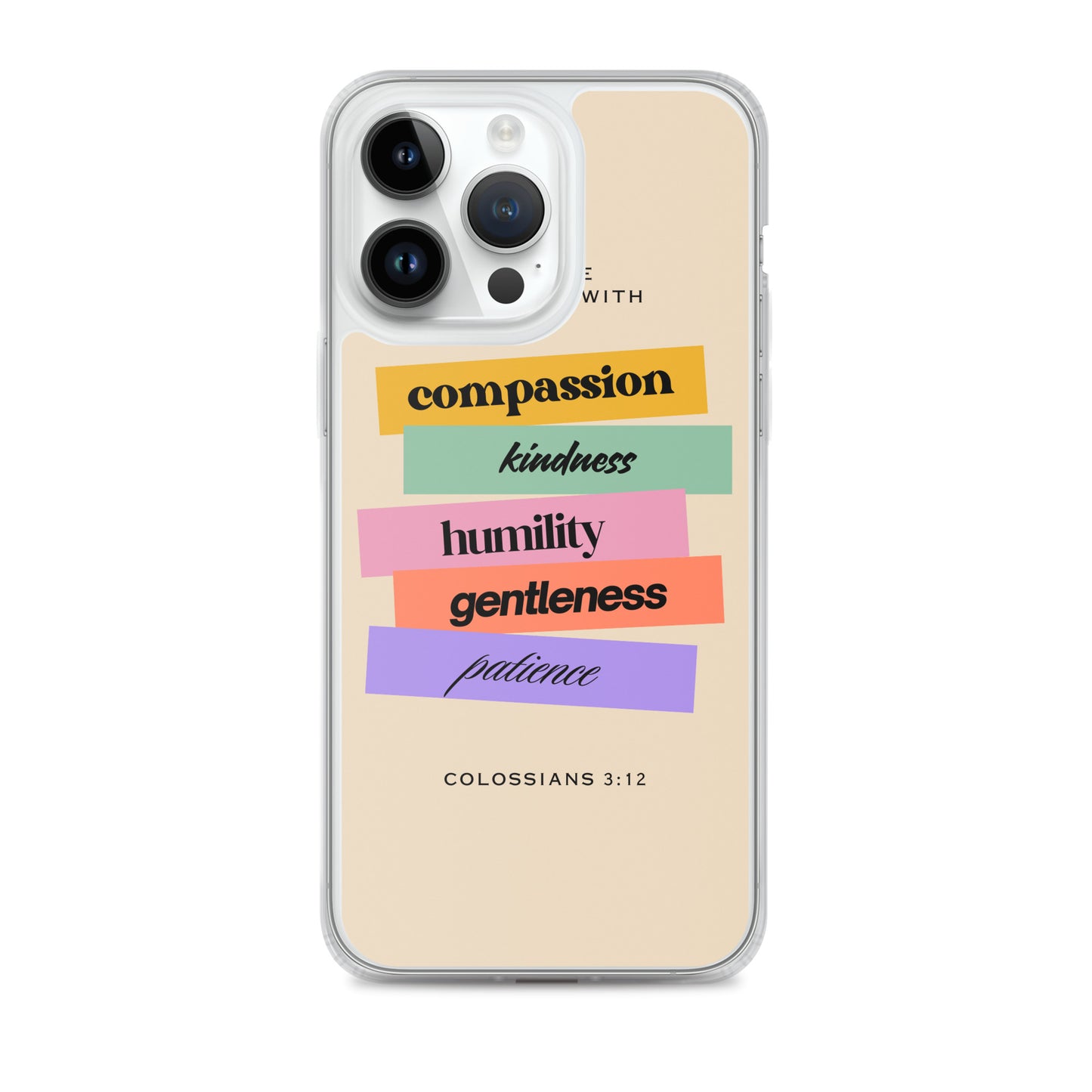 Colossians 3:12 Clear Case for iPhone®