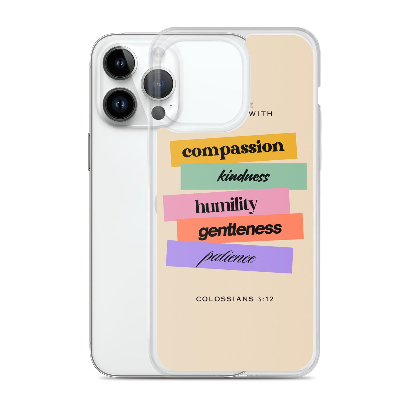 Colossians 3:12 Clear Case for iPhone®