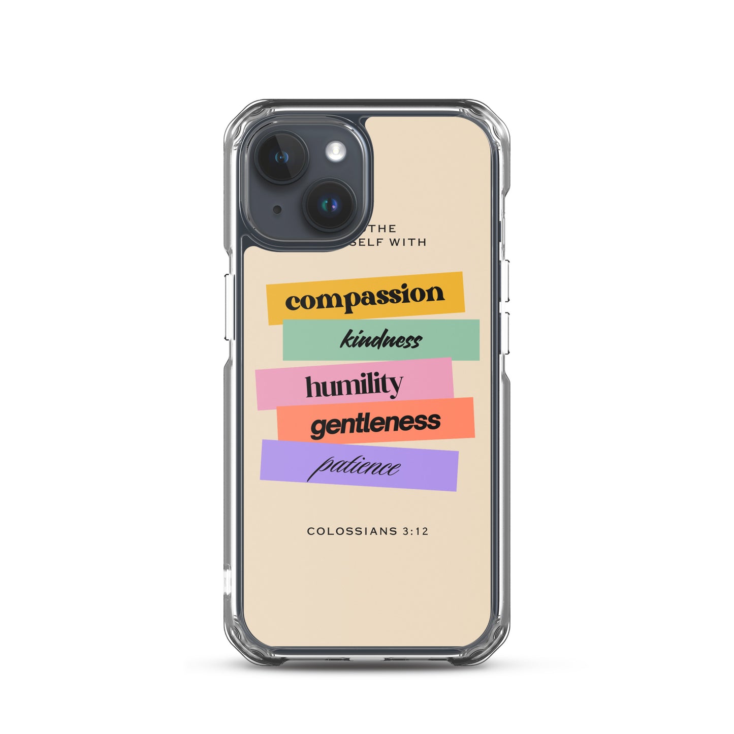 Colossians 3:12 Clear Case for iPhone®