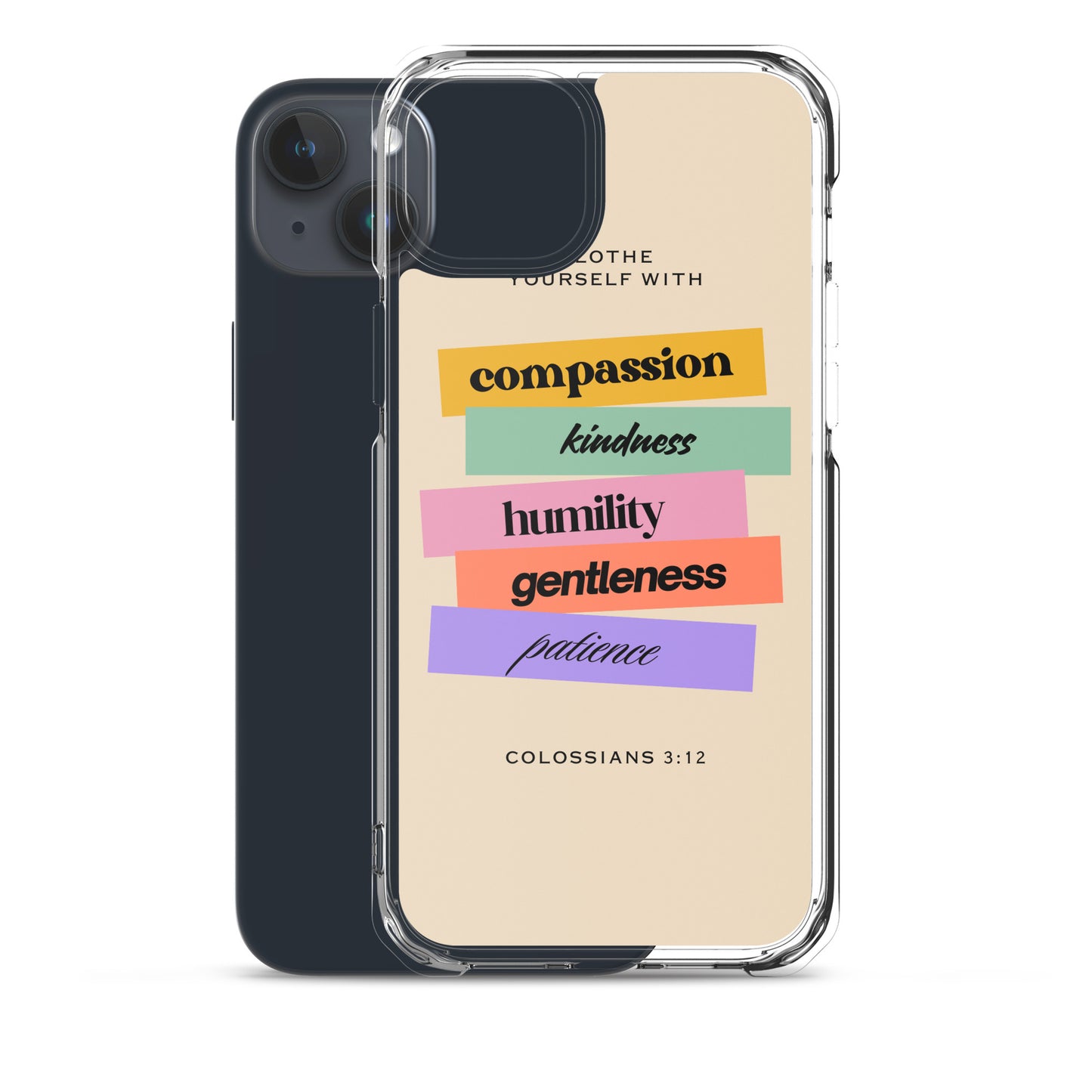 Colossians 3:12 Clear Case for iPhone®