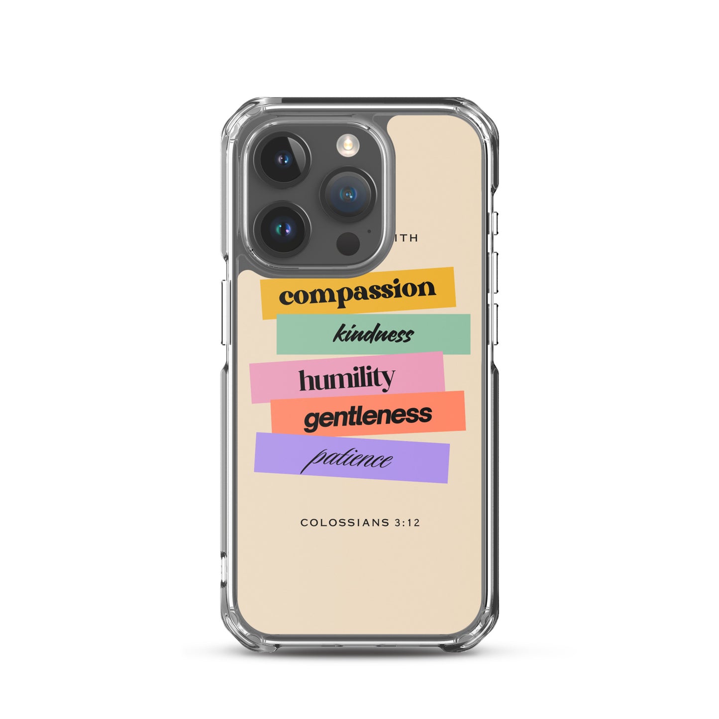 Colossians 3:12 Clear Case for iPhone®