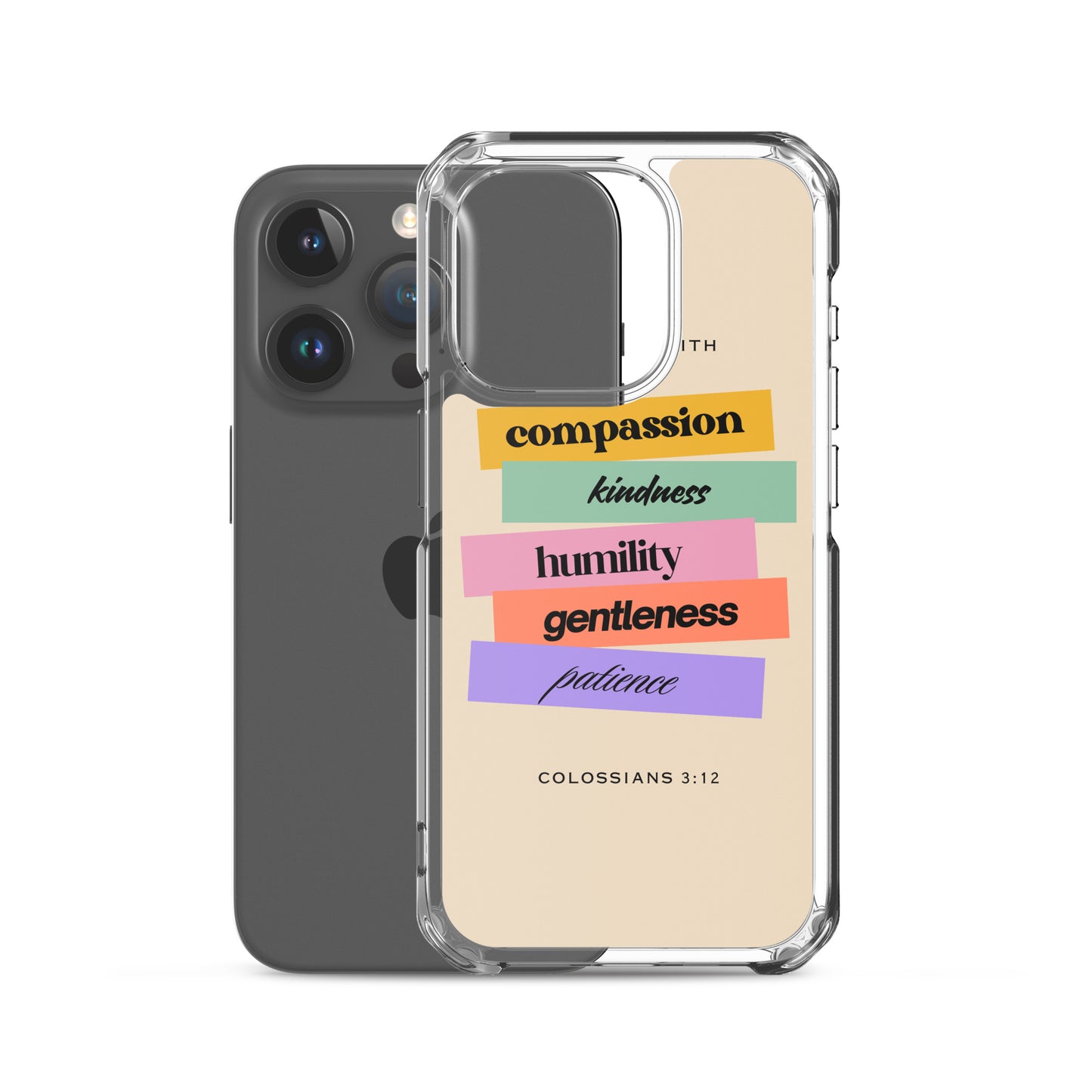 Colossians 3:12 Clear Case for iPhone®