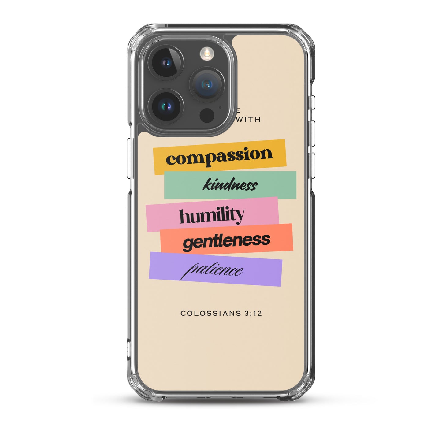 Colossians 3:12 Clear Case for iPhone®