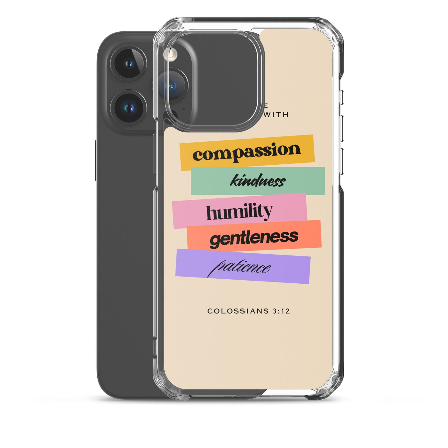 Colossians 3:12 Clear Case for iPhone®