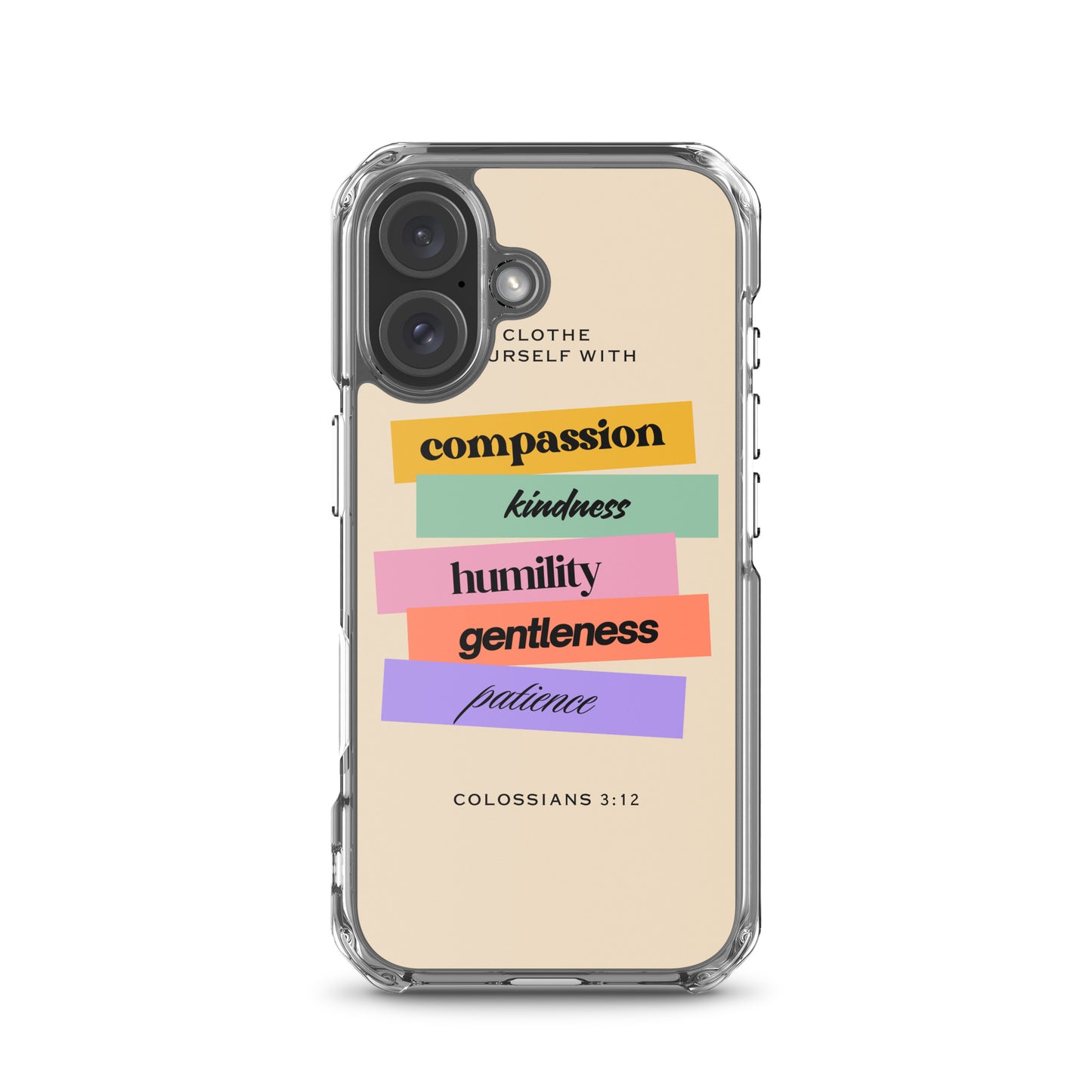 Colossians 3:12 Clear Case for iPhone®