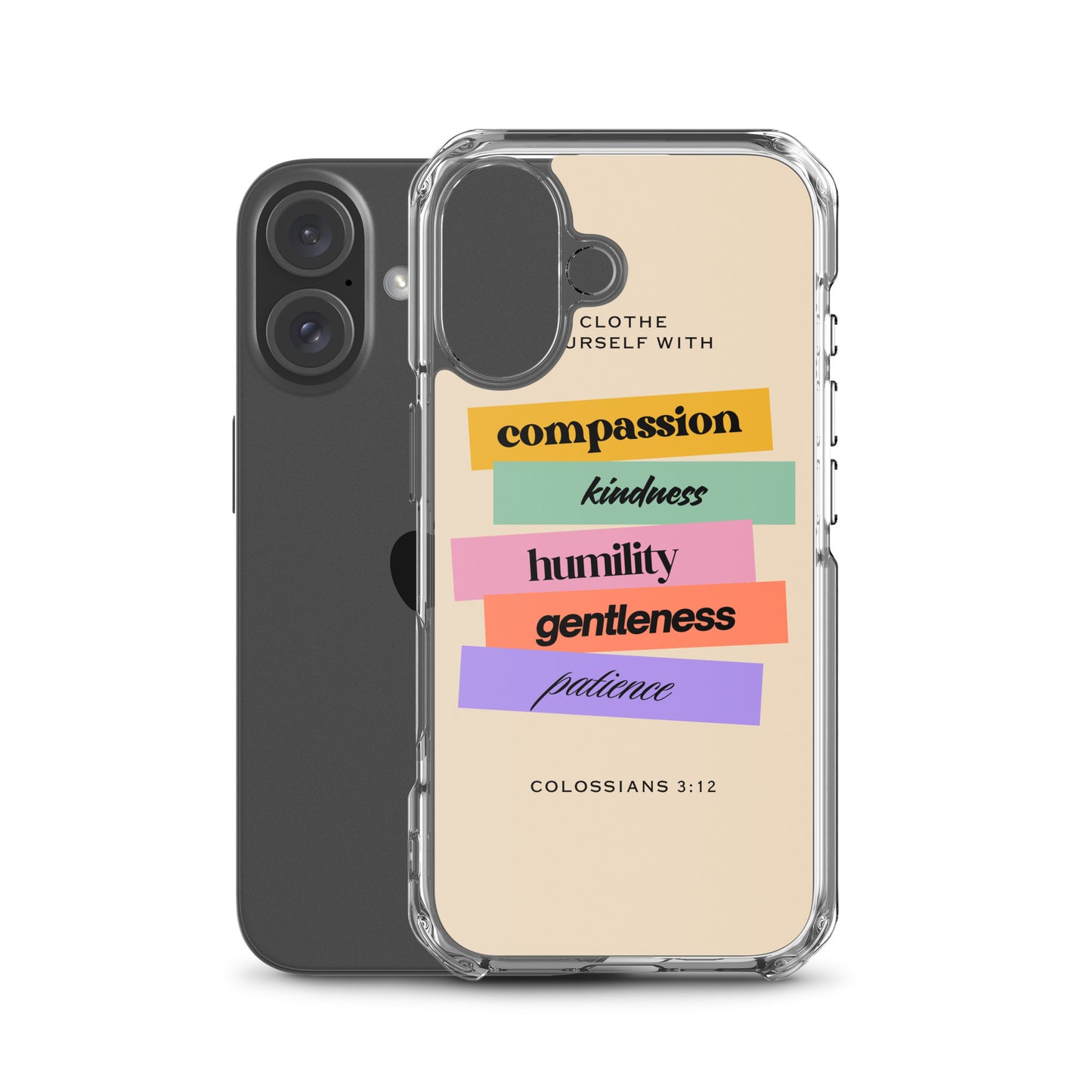 Colossians 3:12 Clear Case for iPhone®