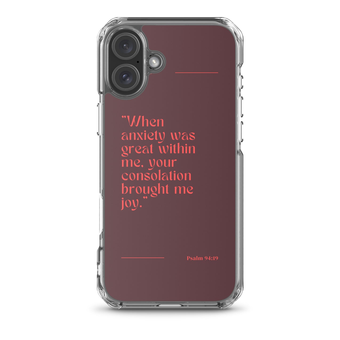 Psalm 94:19 Clear Case for iPhone®