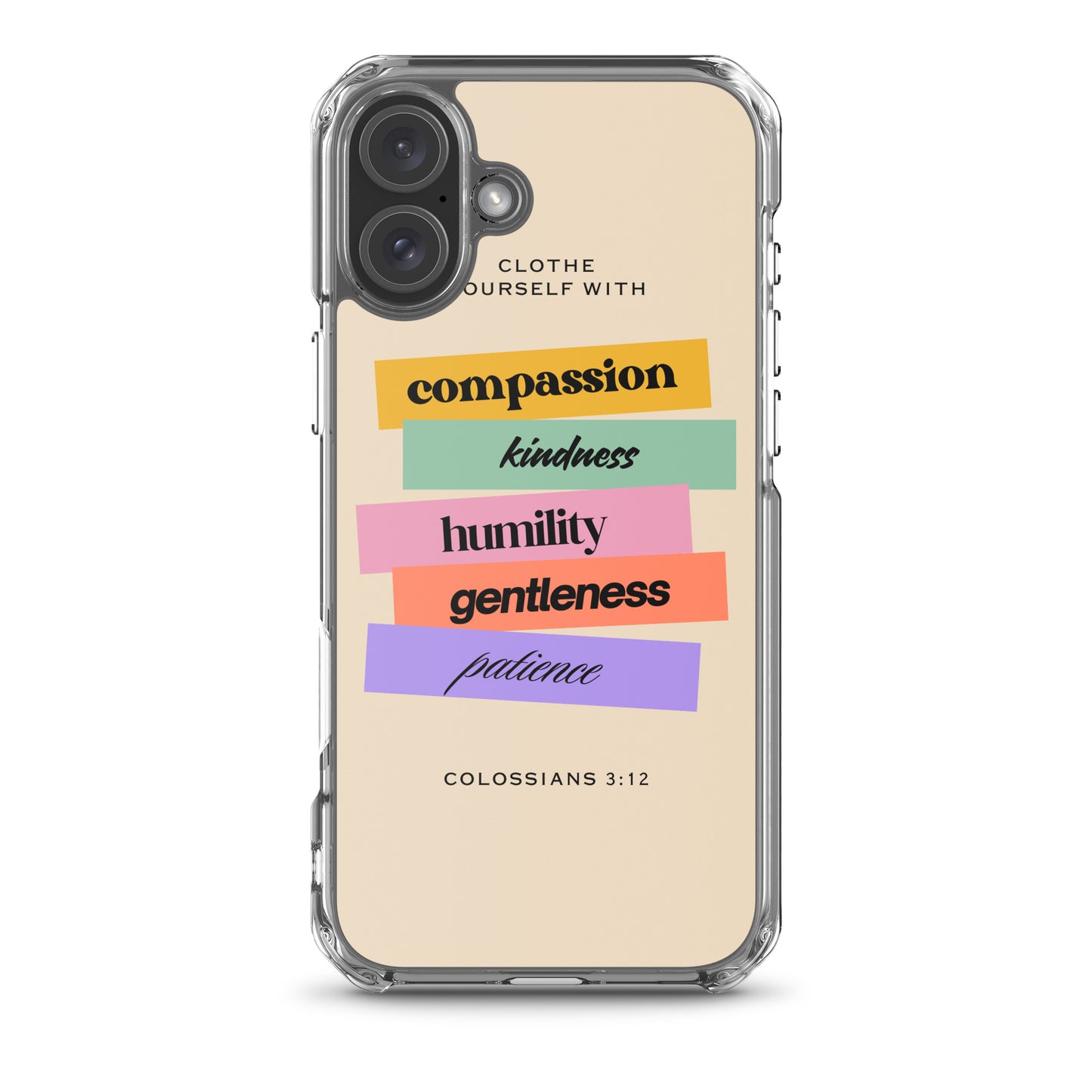 Colossians 3:12 Clear Case for iPhone®