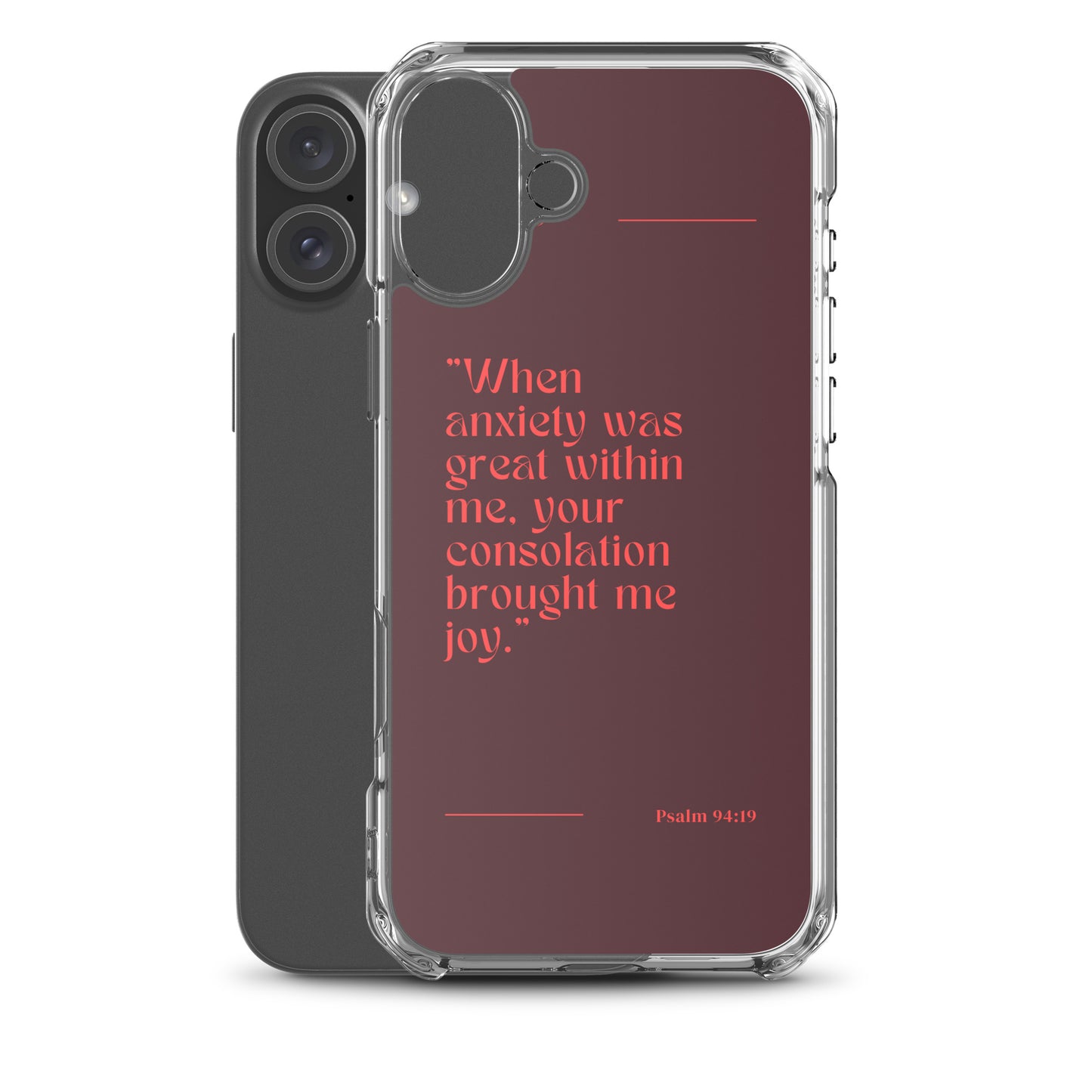 Psalm 94:19 Clear Case for iPhone®