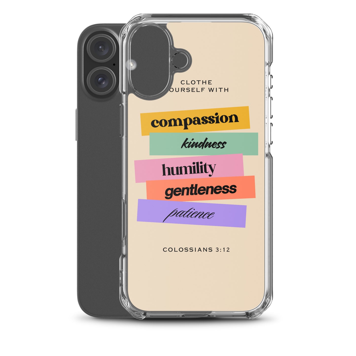 Colossians 3:12 Clear Case for iPhone®