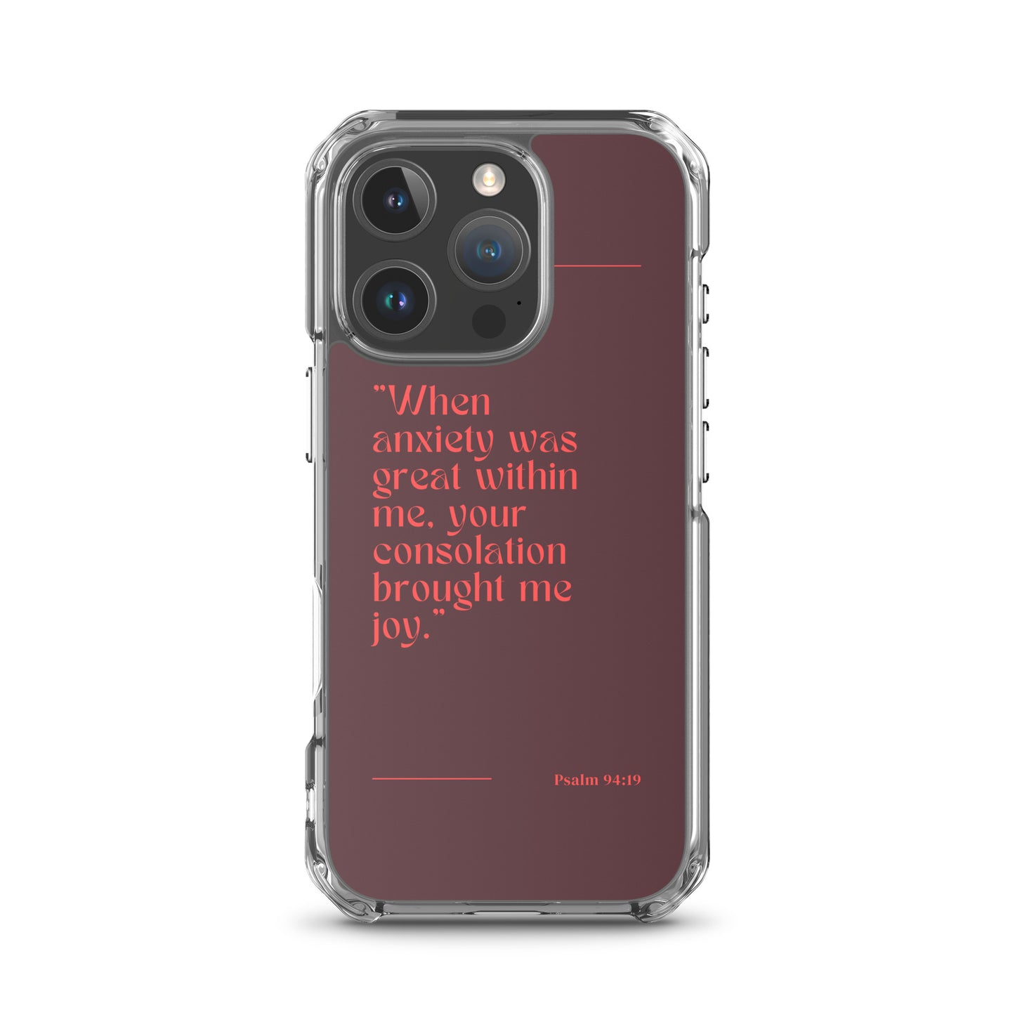 Psalm 94:19 Clear Case for iPhone®