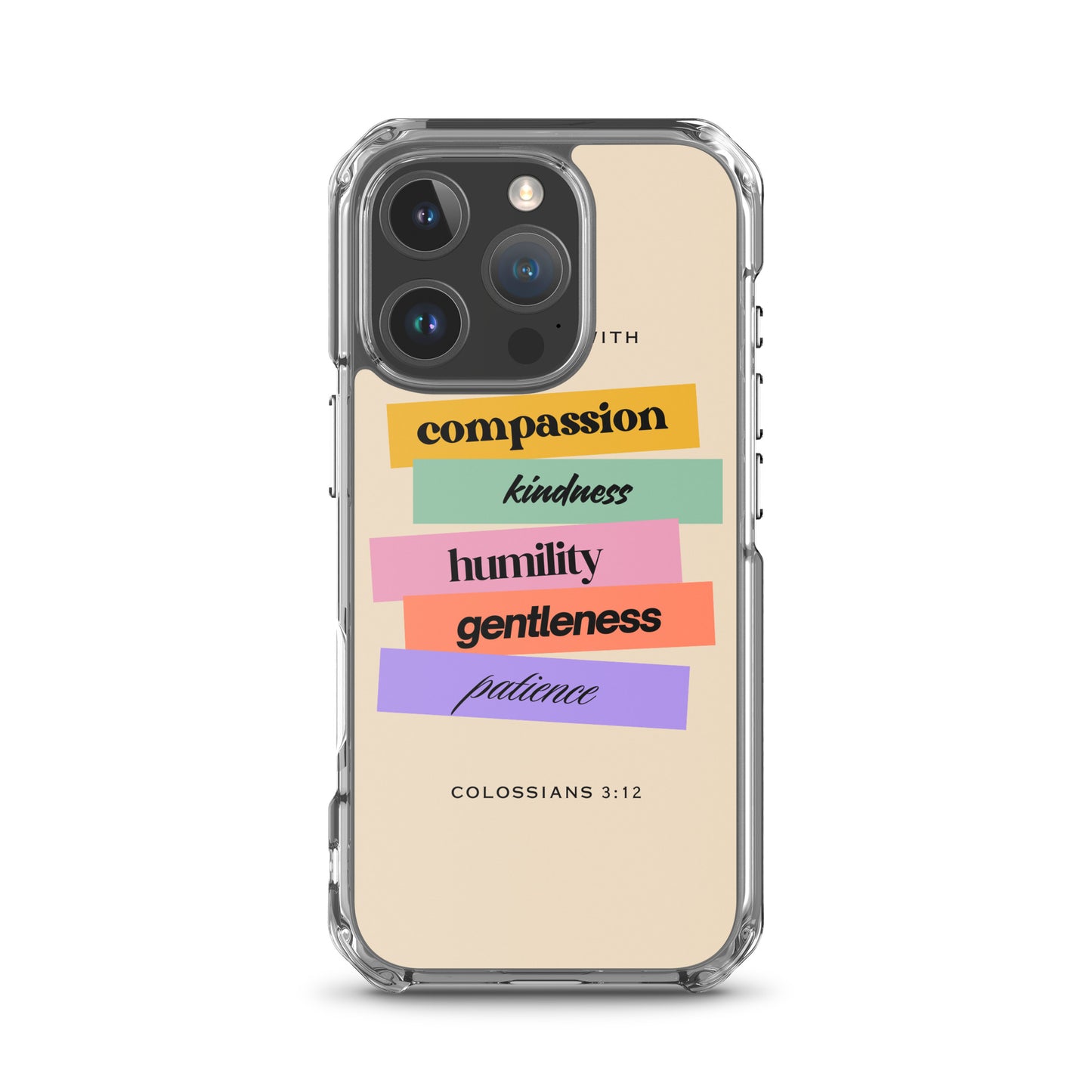 Colossians 3:12 Clear Case for iPhone®