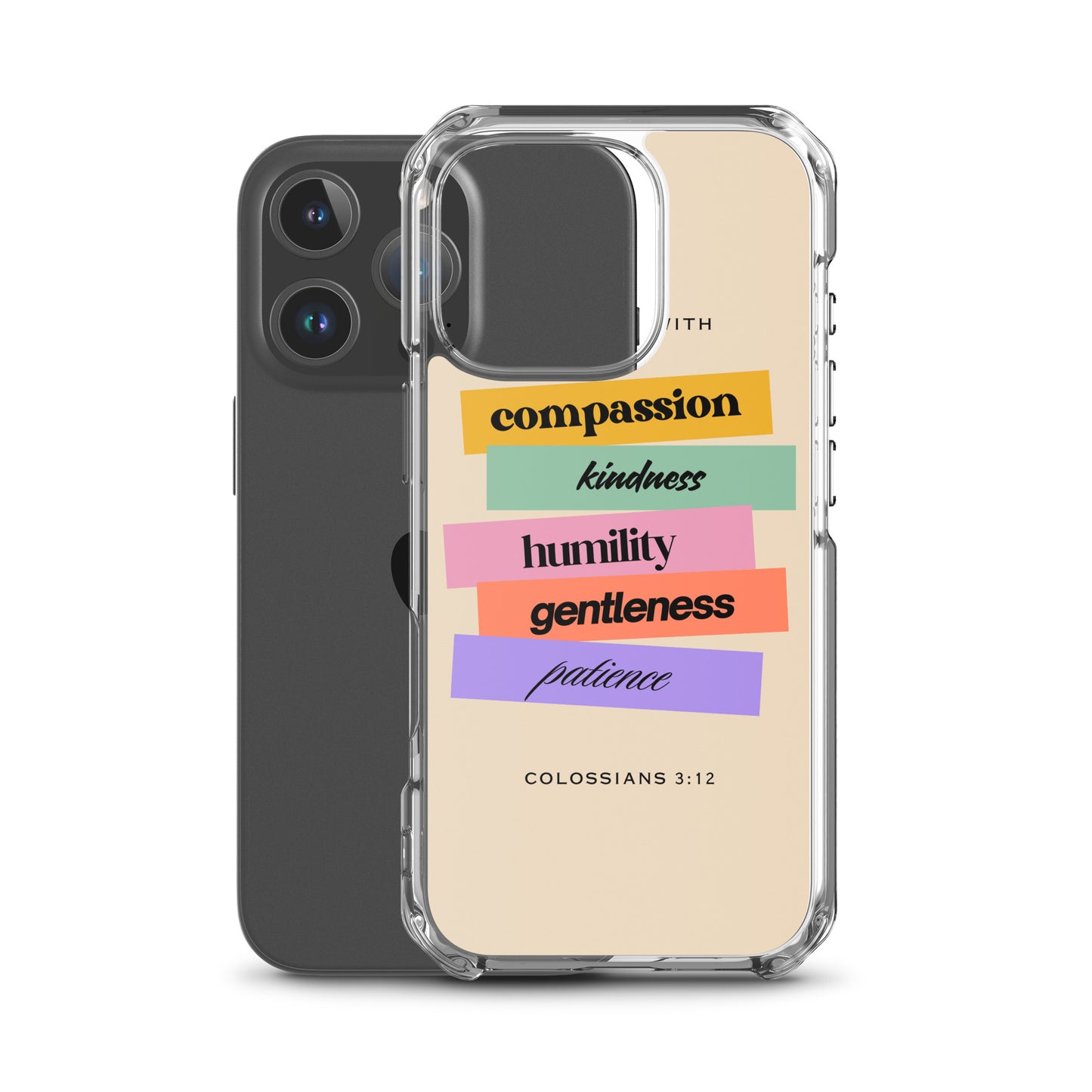 Colossians 3:12 Clear Case for iPhone®