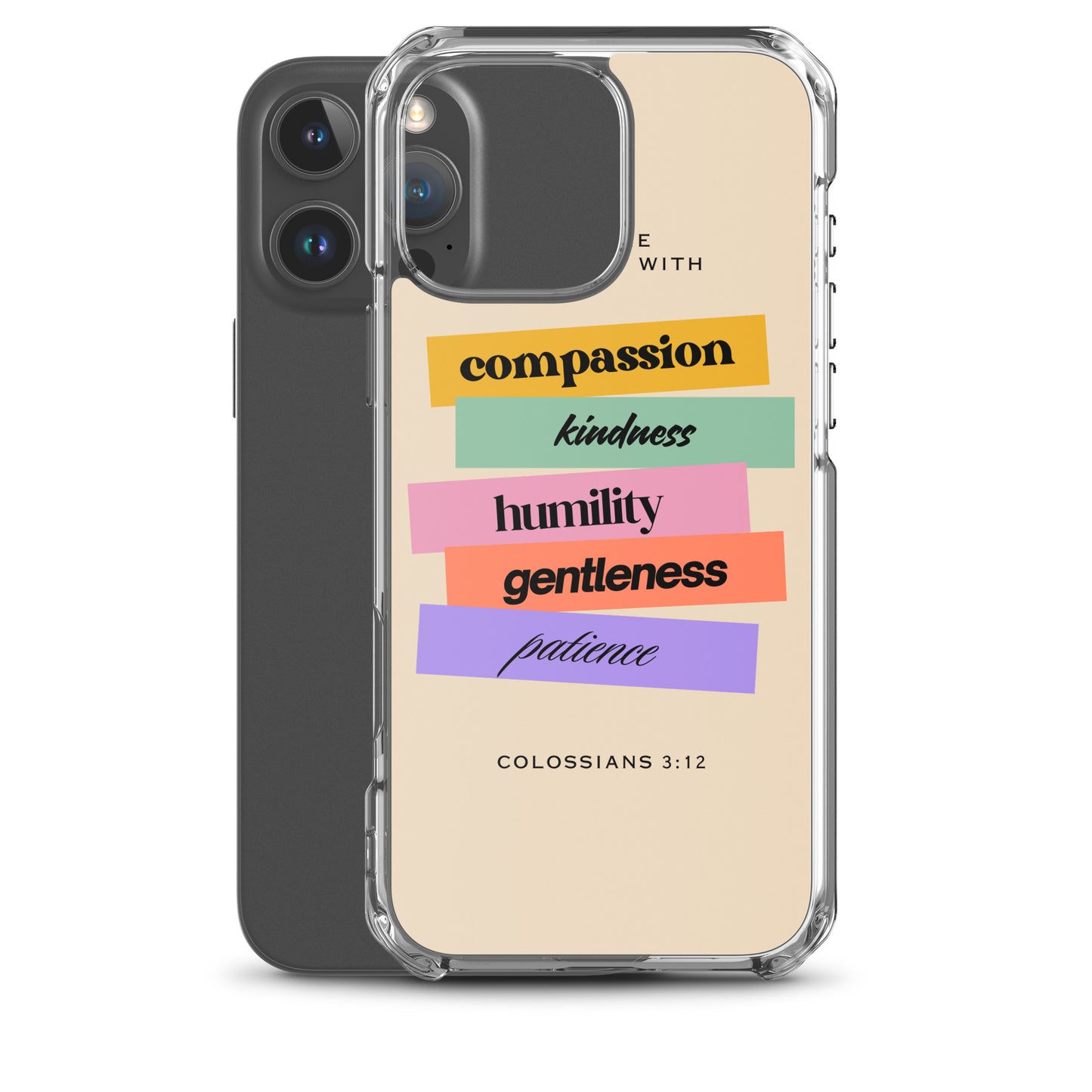 Colossians 3:12 Clear Case for iPhone®