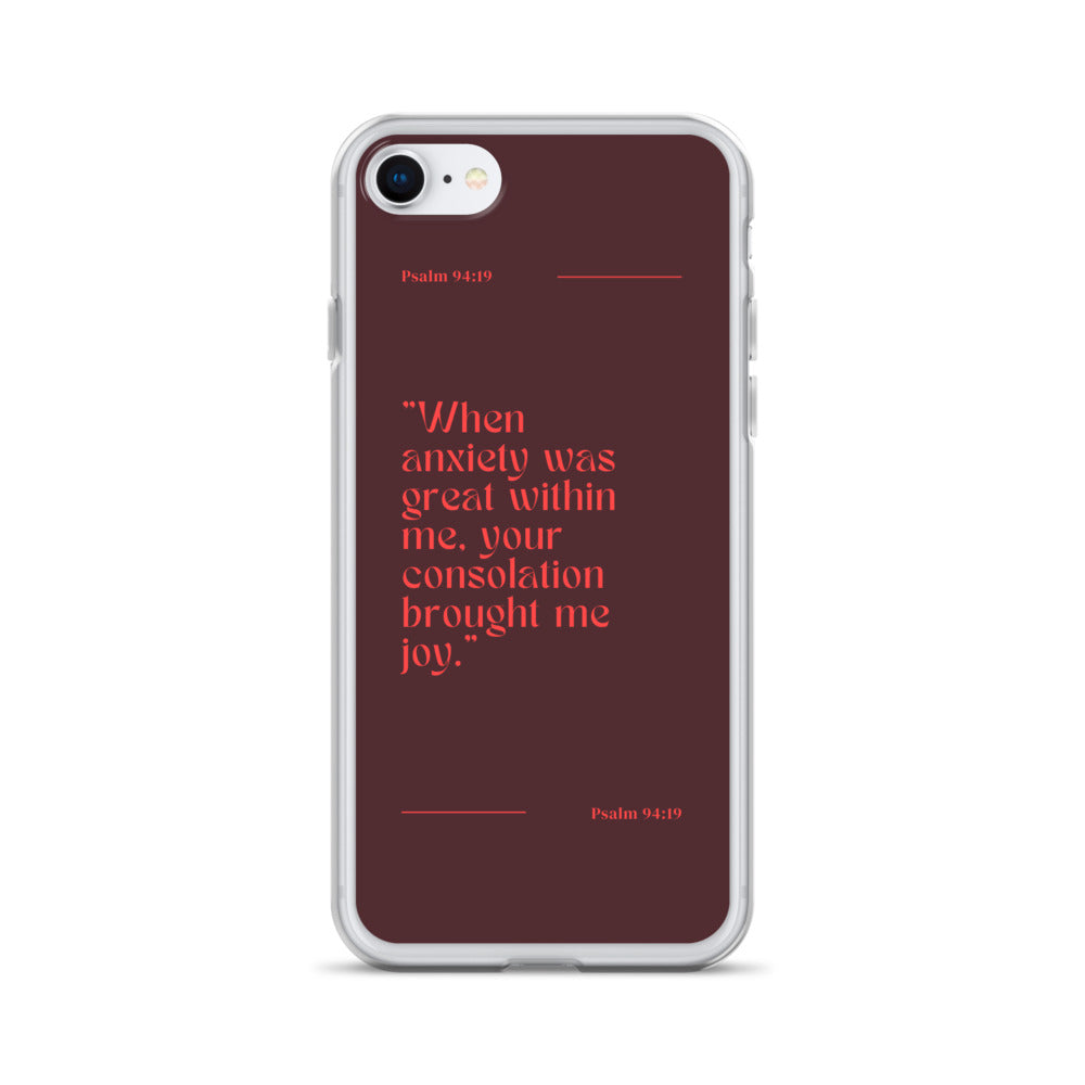 Psalm 94:19 Clear Case for iPhone®