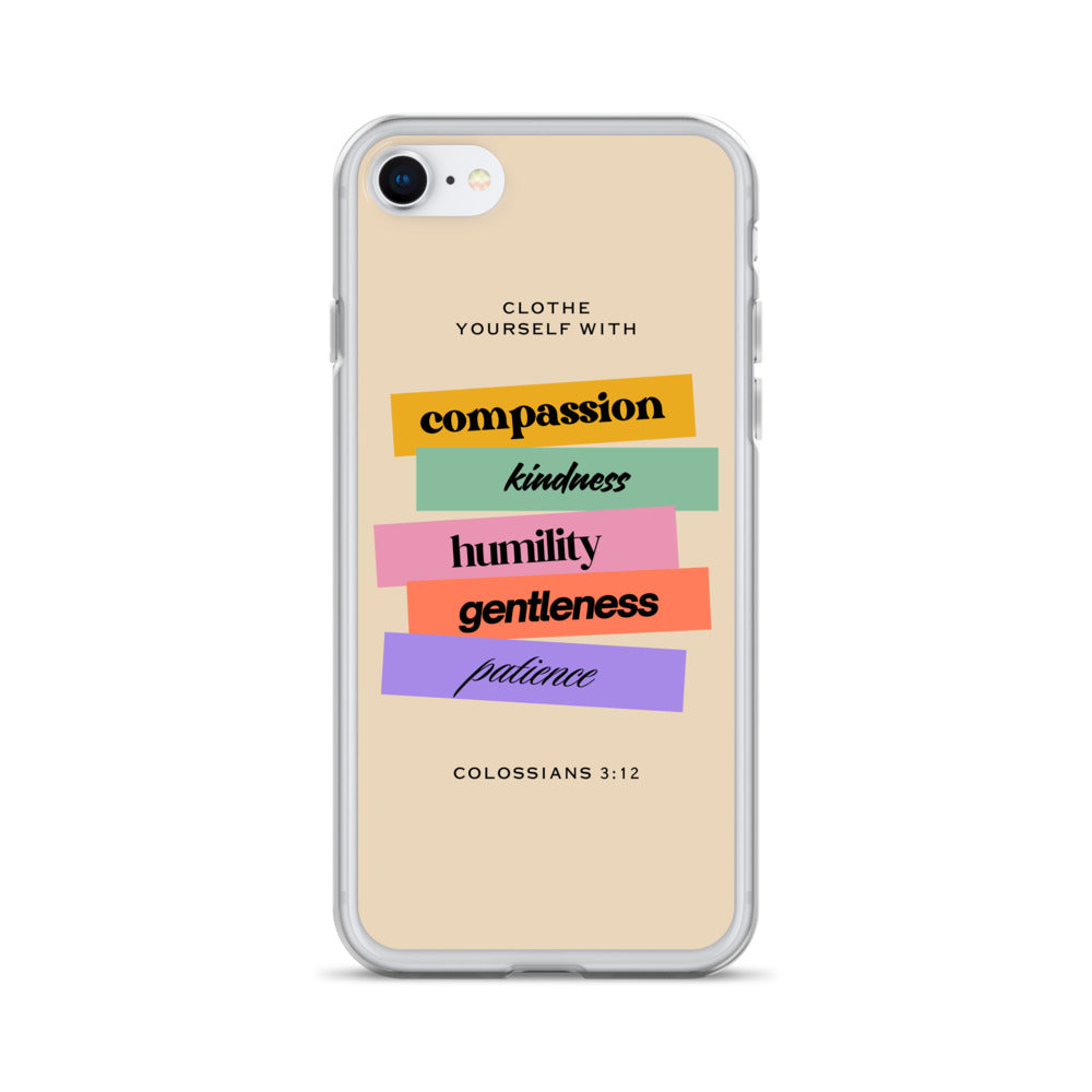 Colossians 3:12 Clear Case for iPhone®