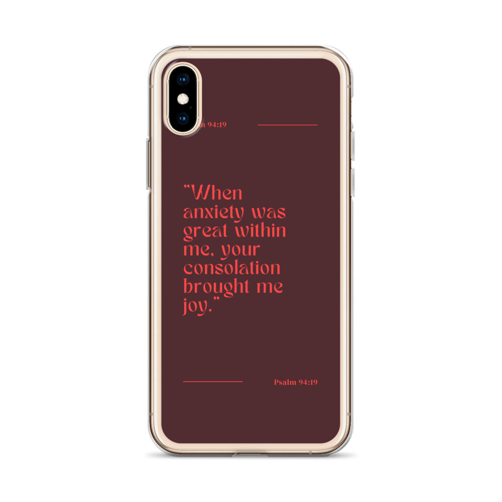 Psalm 94:19 Clear Case for iPhone®