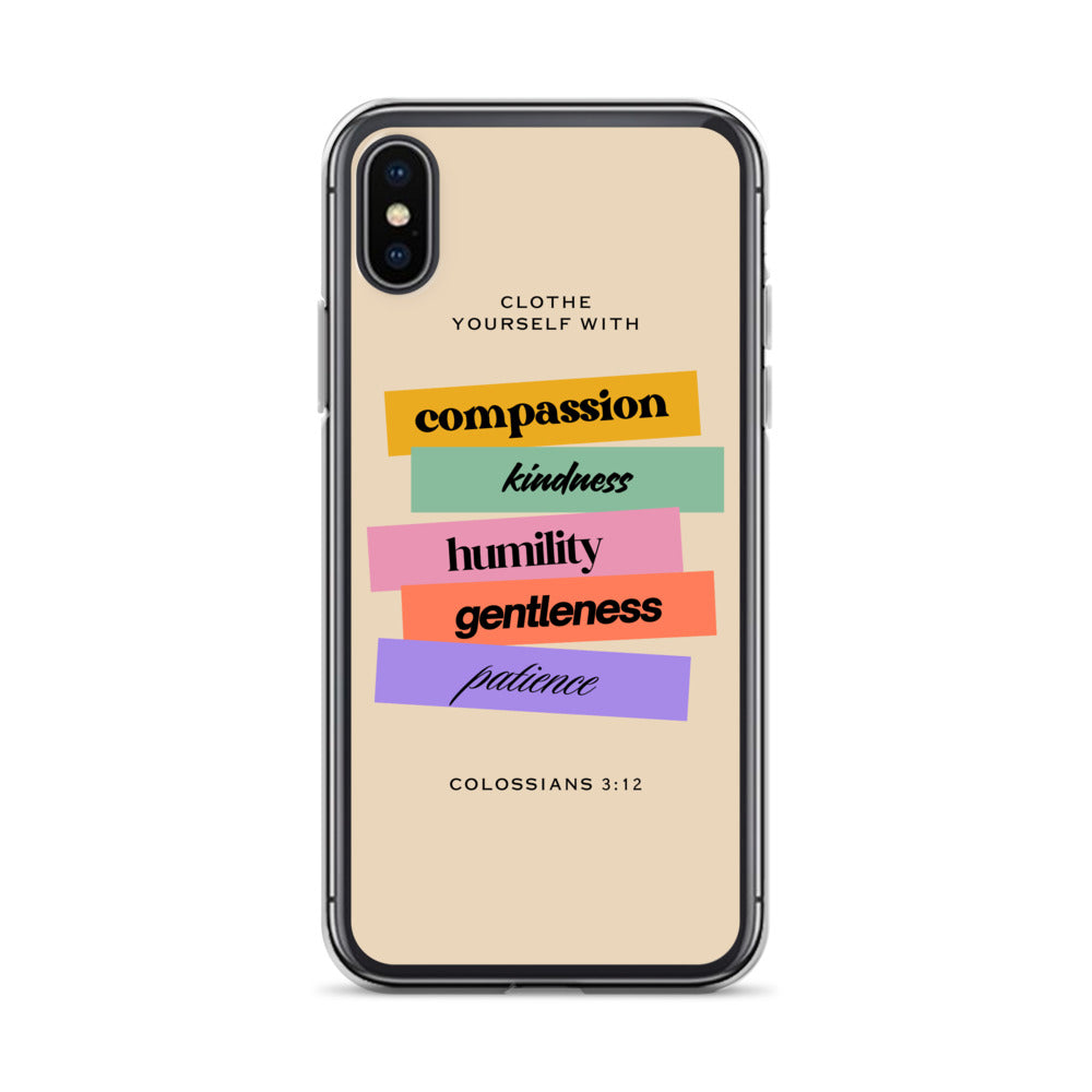 Colossians 3:12 Clear Case for iPhone®