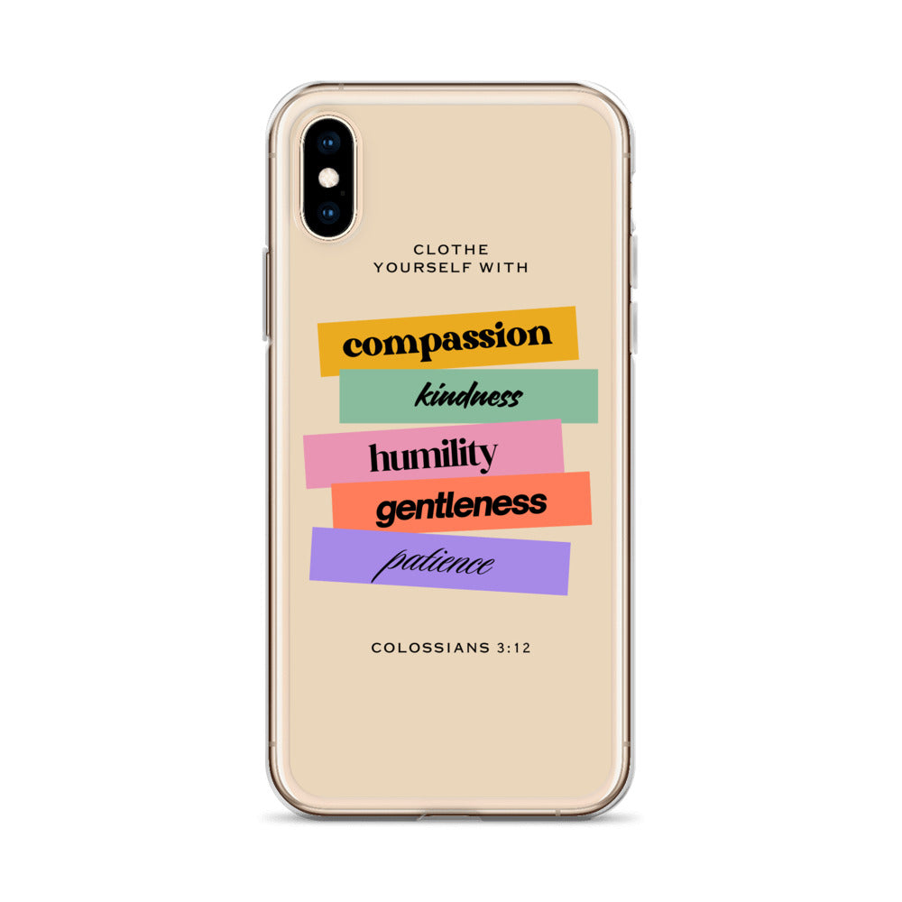 Colossians 3:12 Clear Case for iPhone®