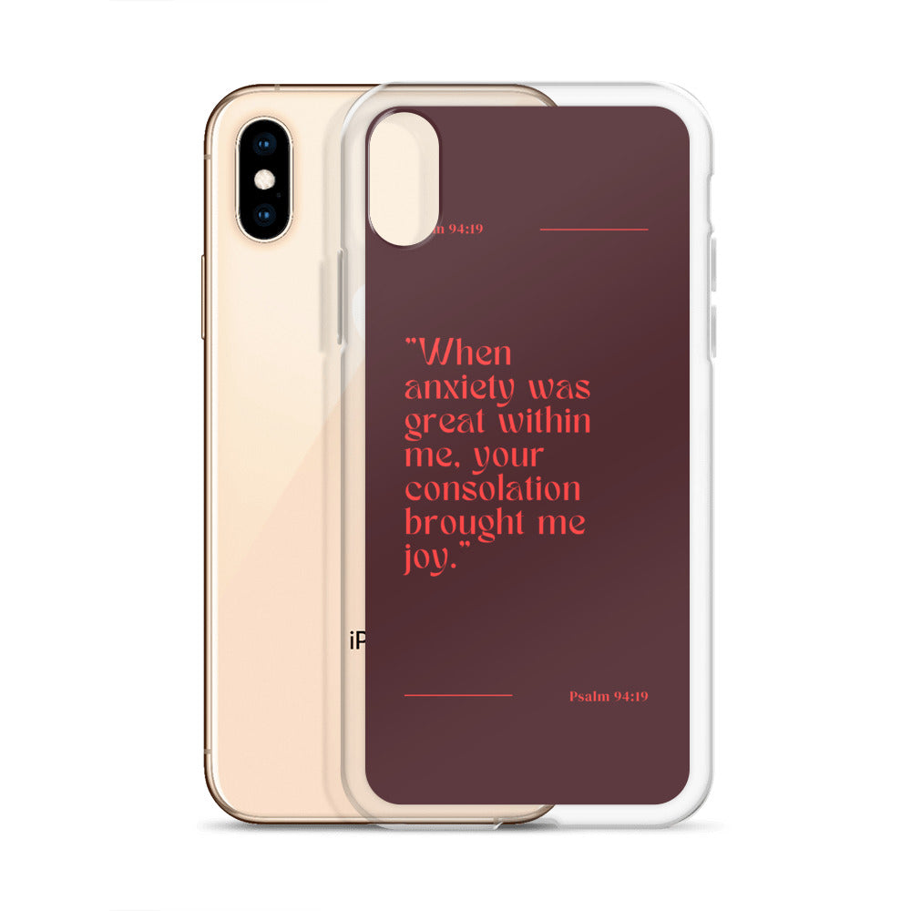 Psalm 94:19 Clear Case for iPhone®