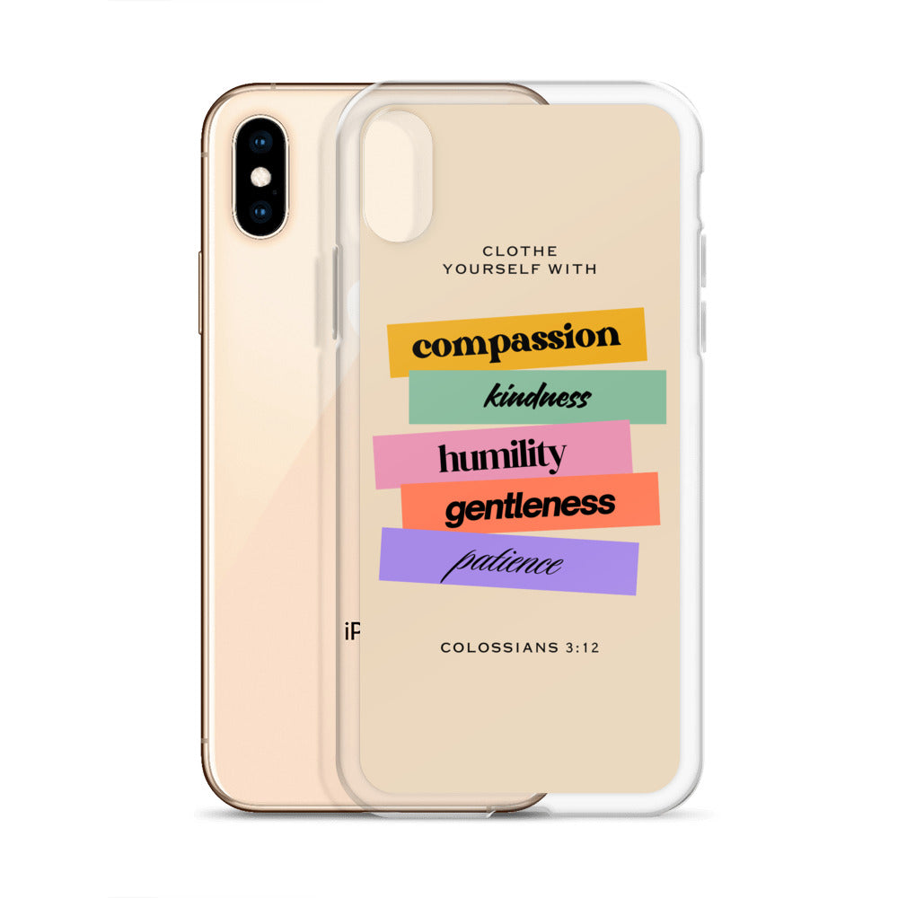 Colossians 3:12 Clear Case for iPhone®